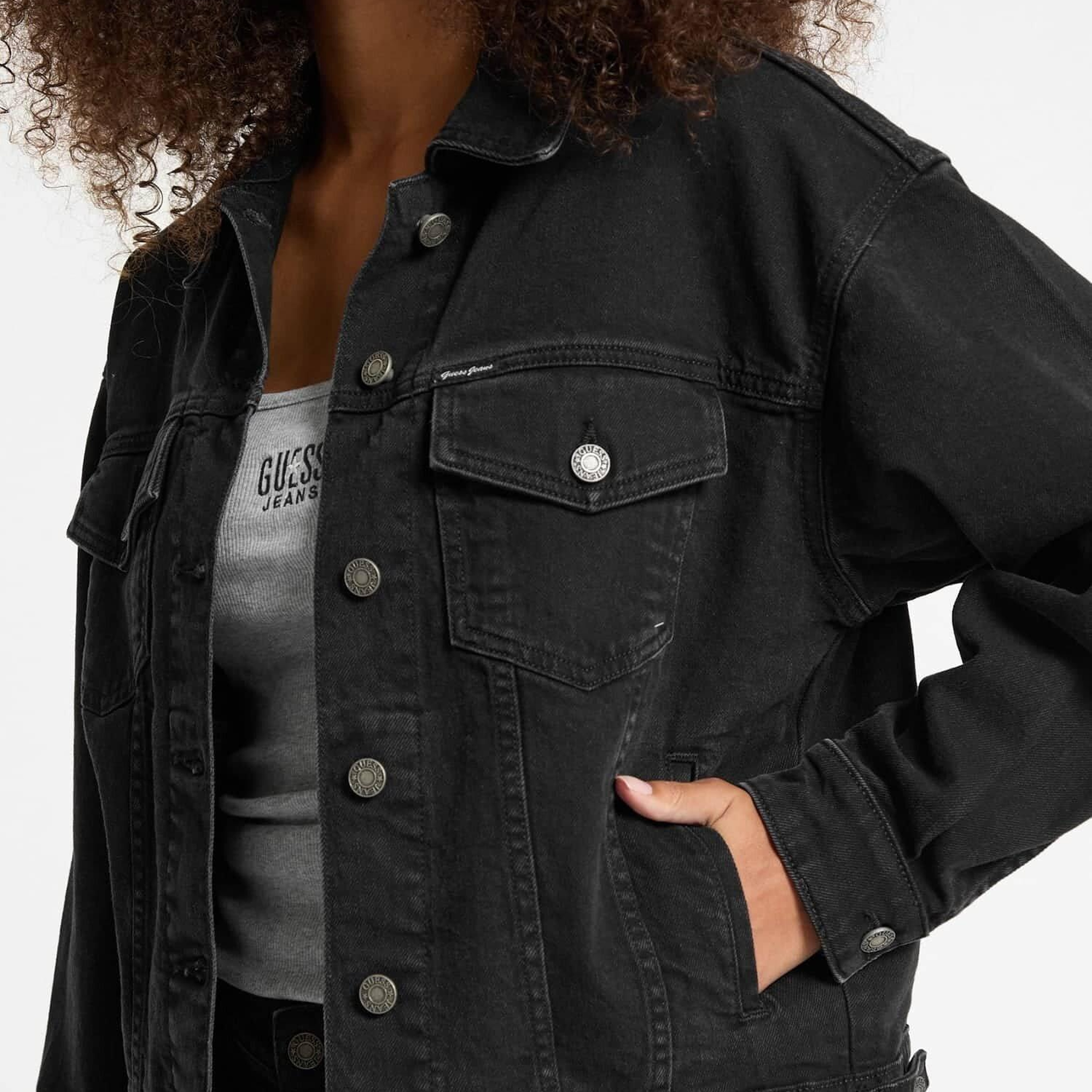 Guess Jeans Kadın Denim Ceket