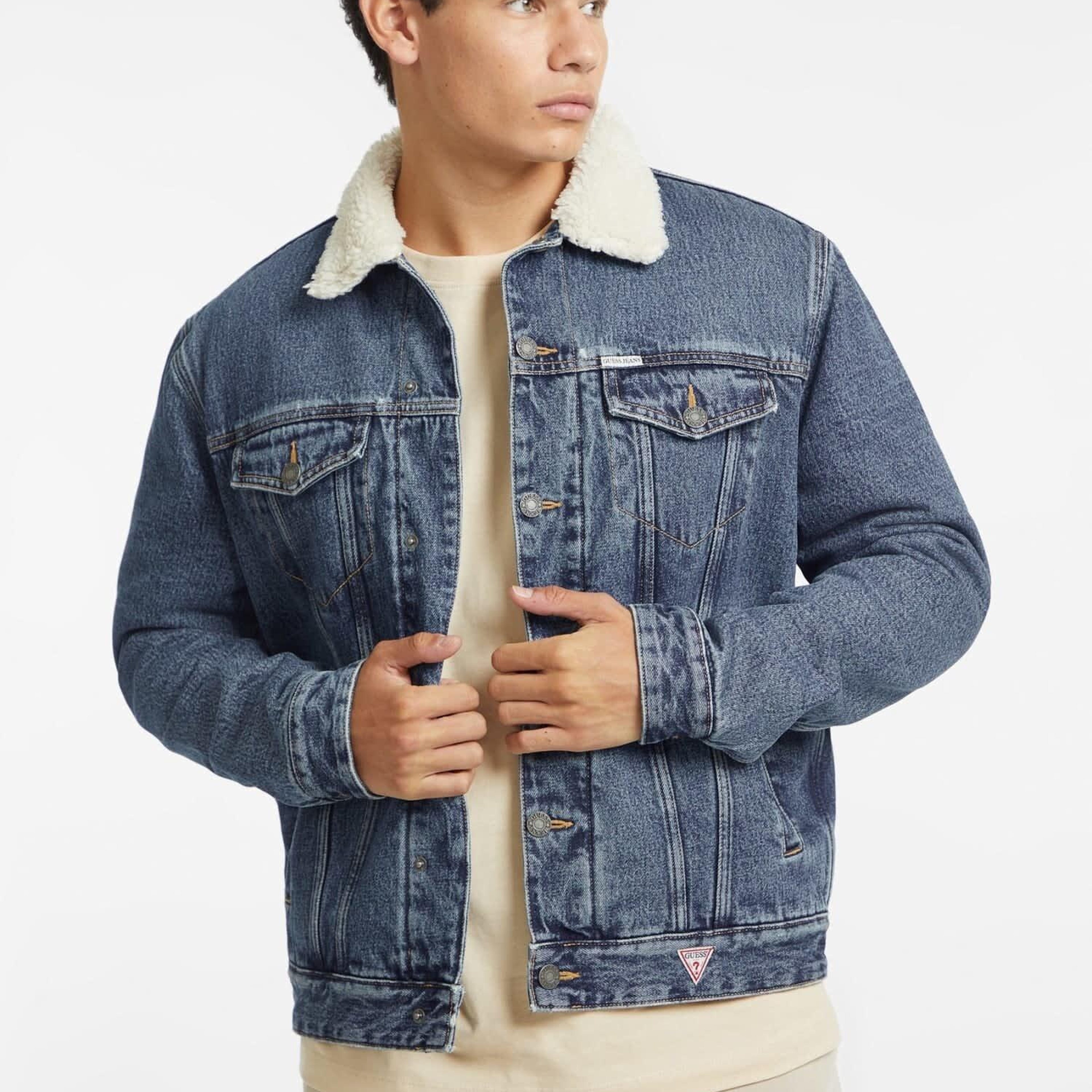 Guess Jeans Erkek Denim Ceket