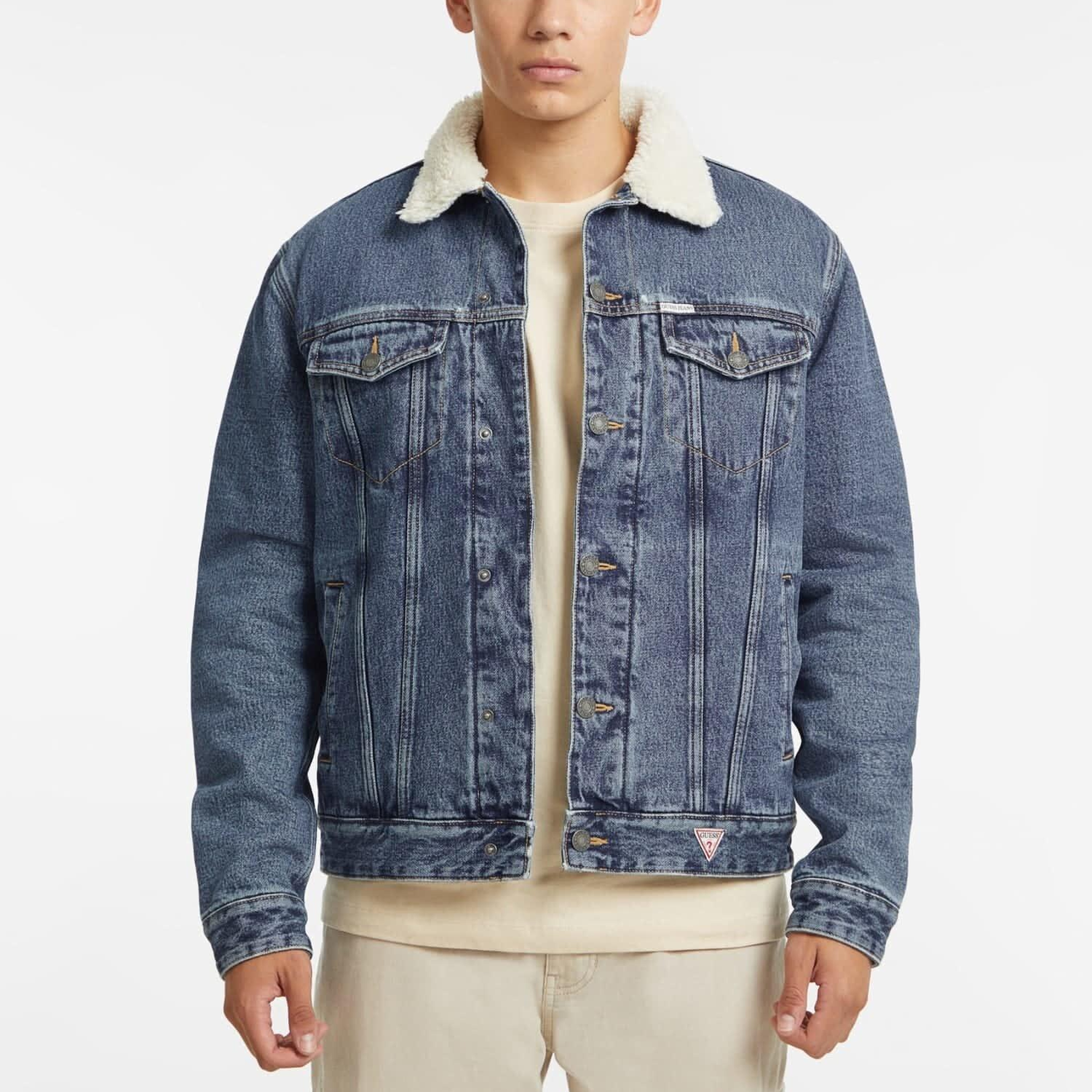 Guess Jeans Erkek Denim Ceket