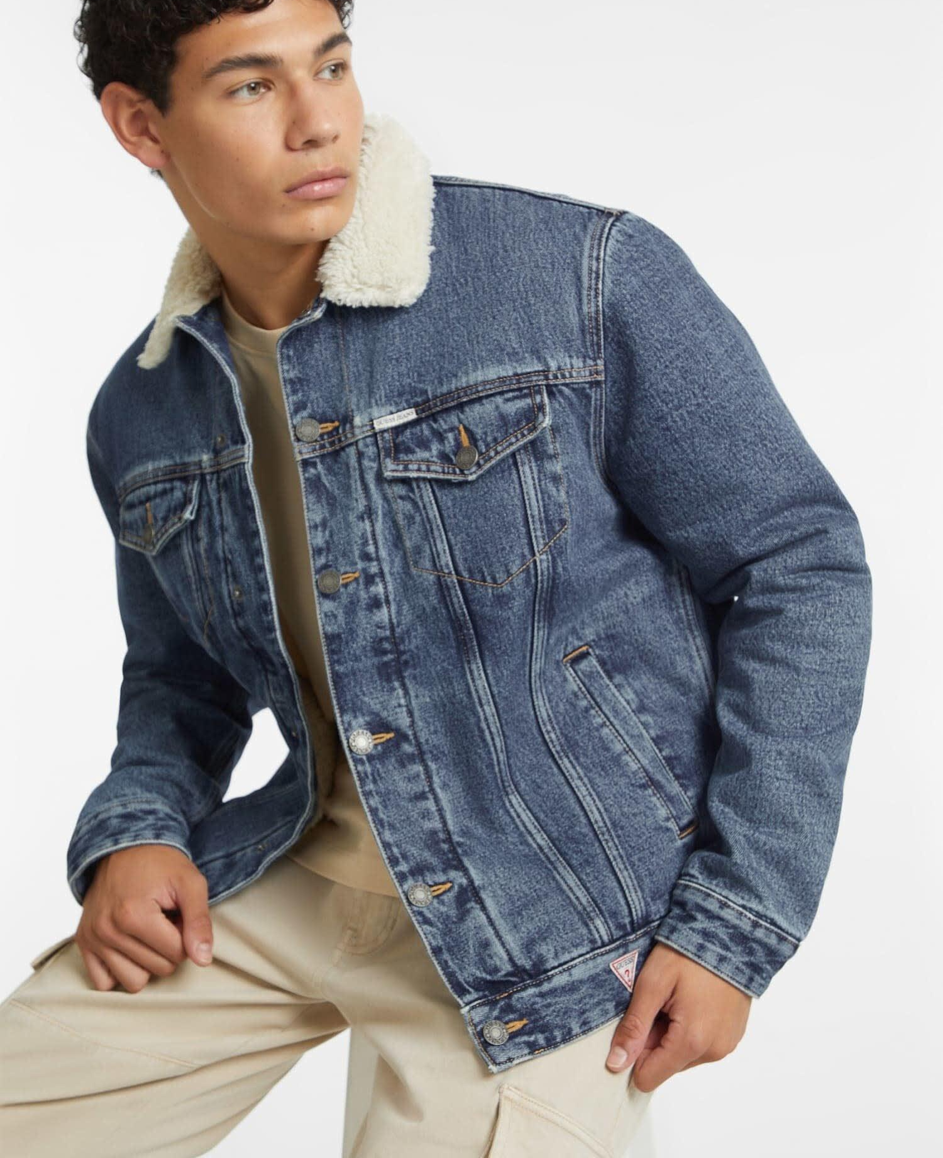 Guess Jeans Erkek Denim Ceket