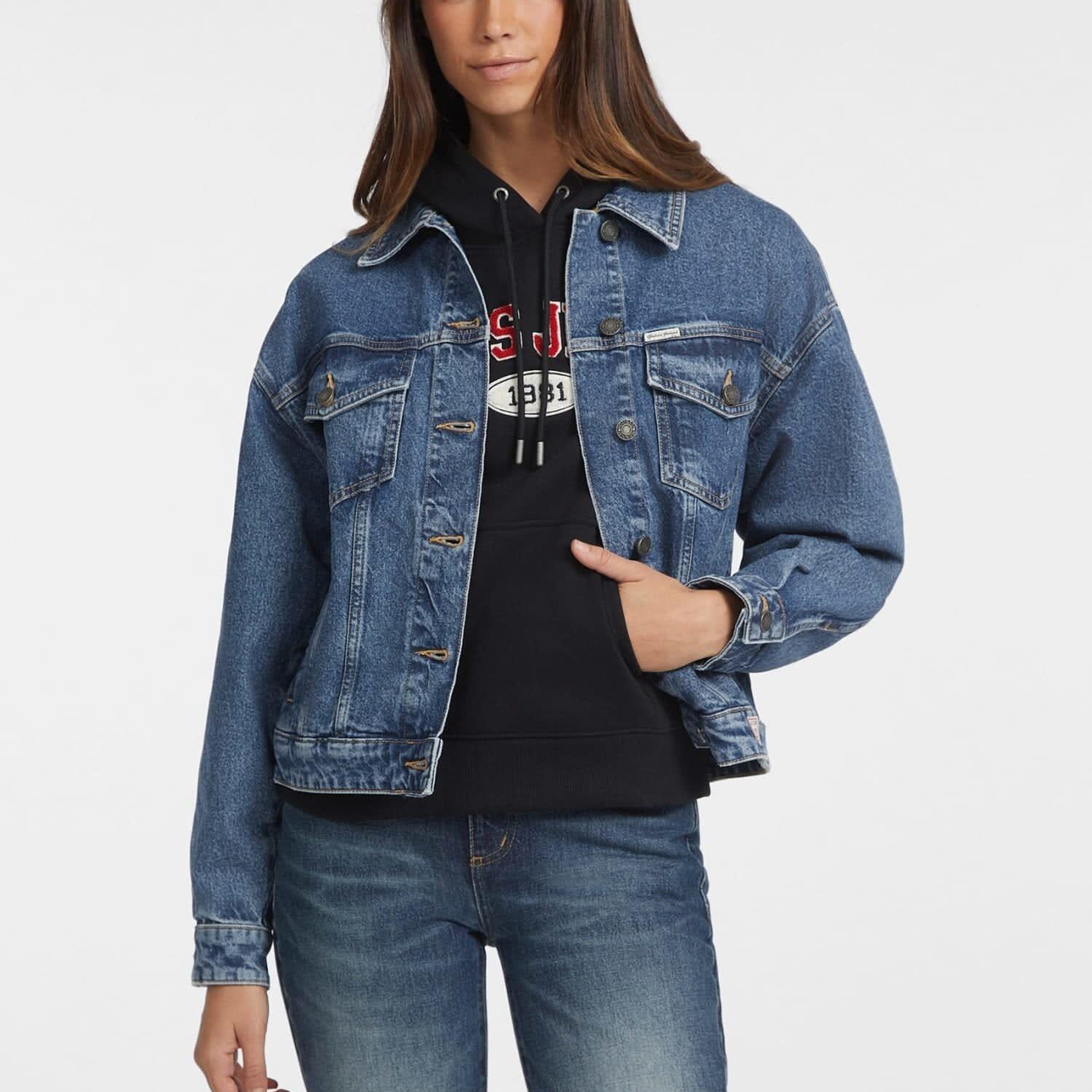 Guess Jeans Kadın Denim Ceket