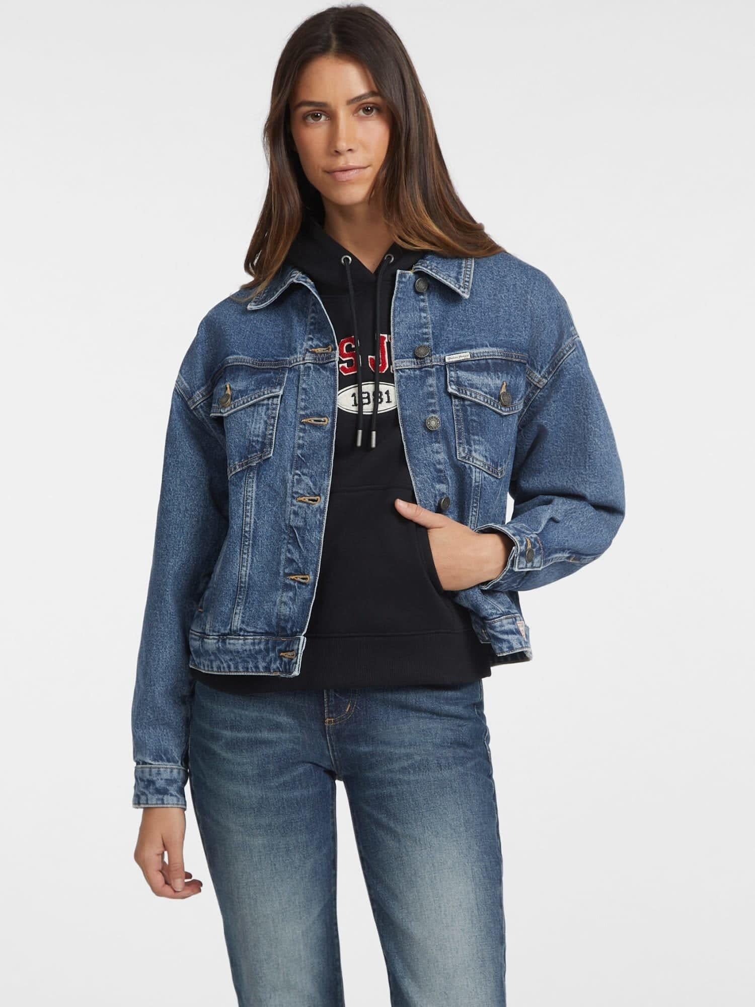Guess Jeans Kadın Denim Ceket