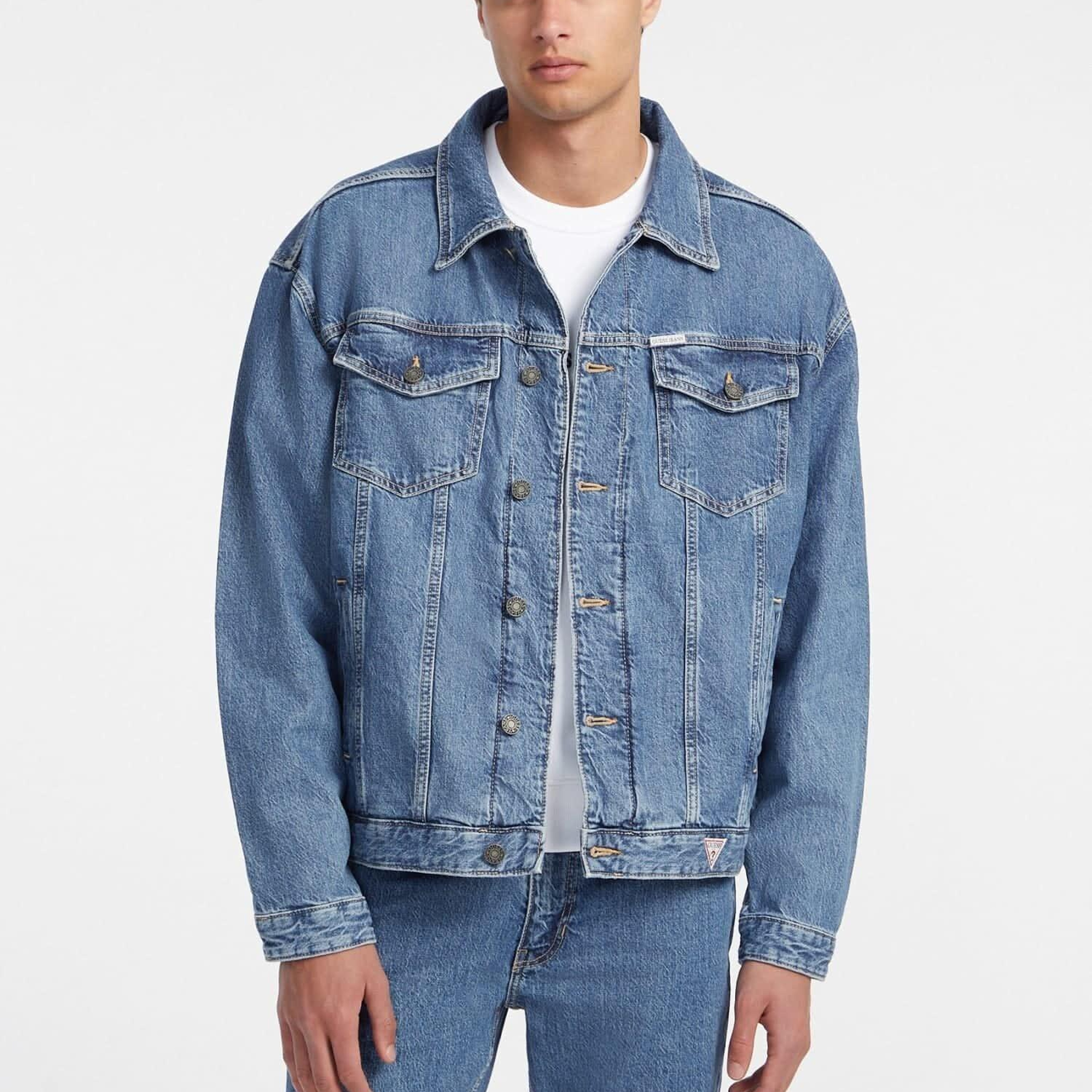 Guess Jeans Erkek Denim Ceket