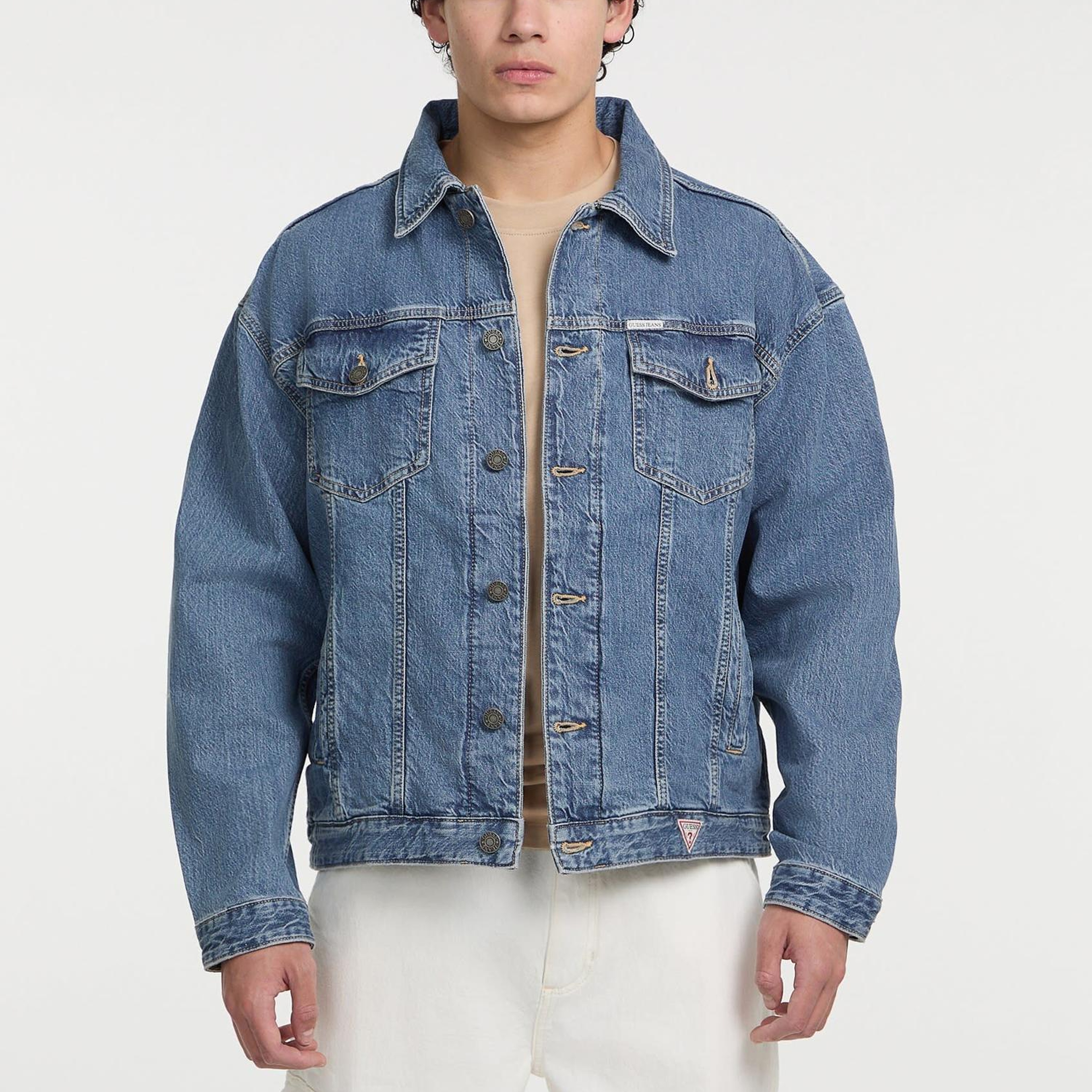 Guess Jeans Erkek Denim Ceket