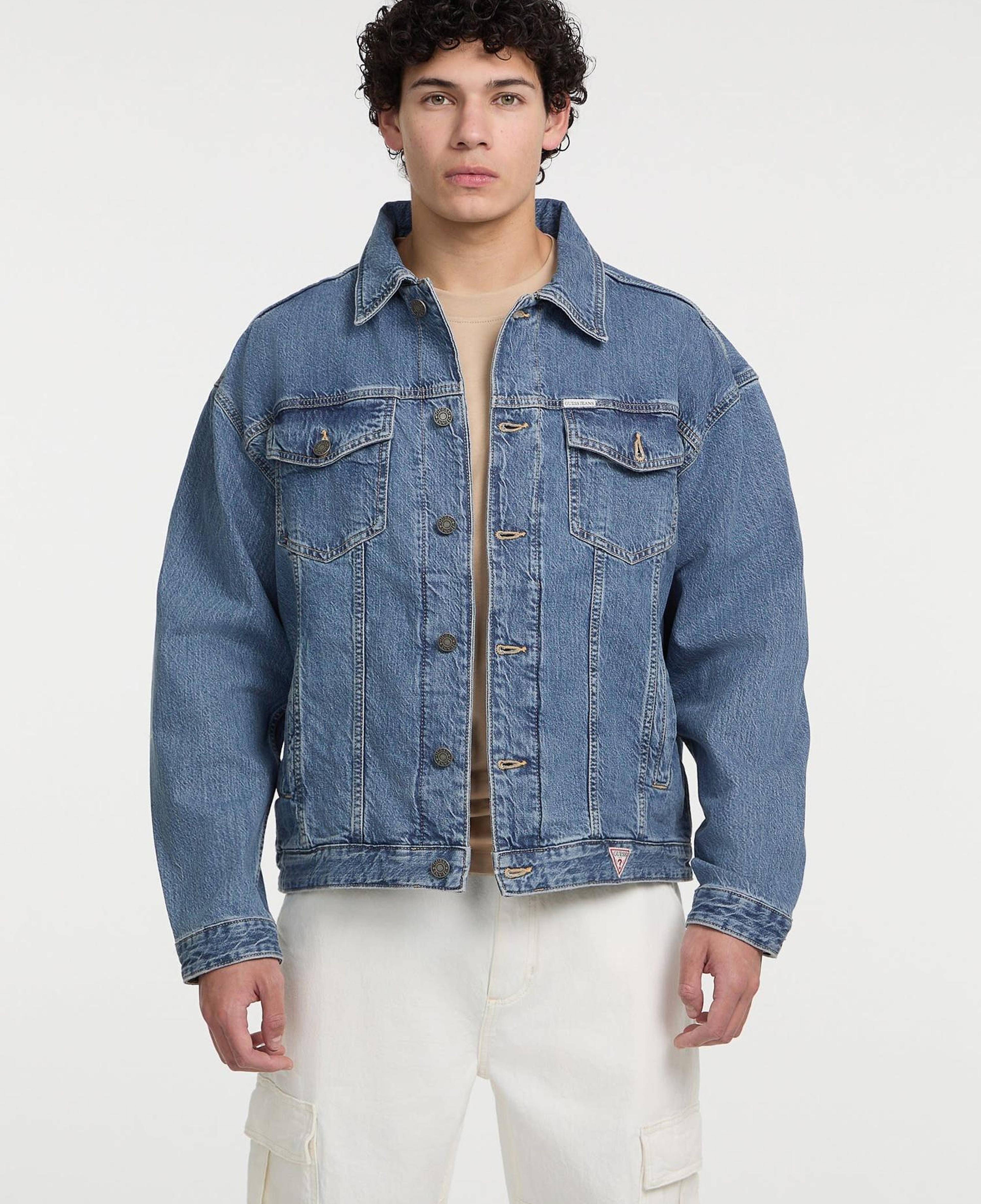 Guess Jeans Erkek Denim Ceket