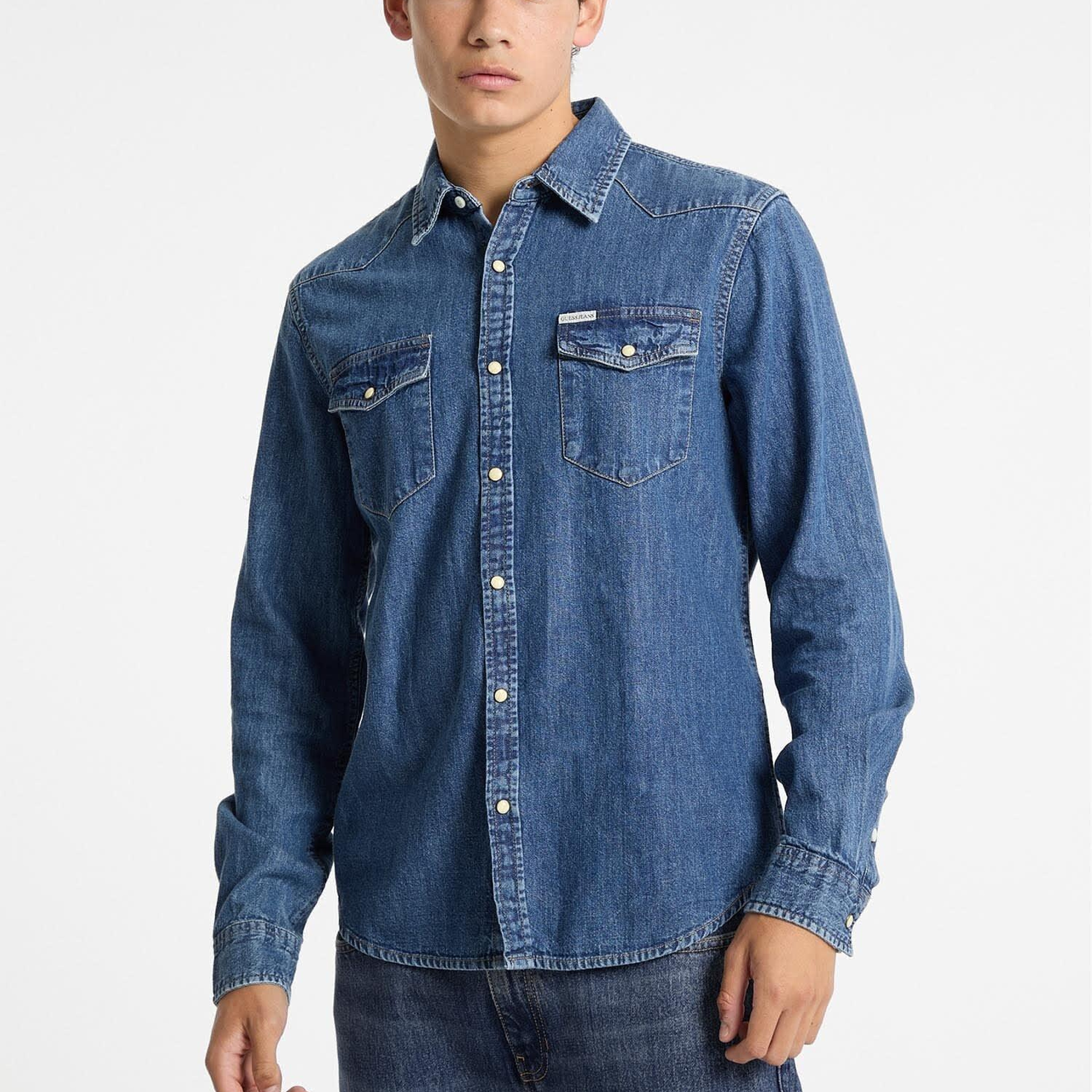 Guess Jeans Erkek Slim Fit DenSlim Gömlek