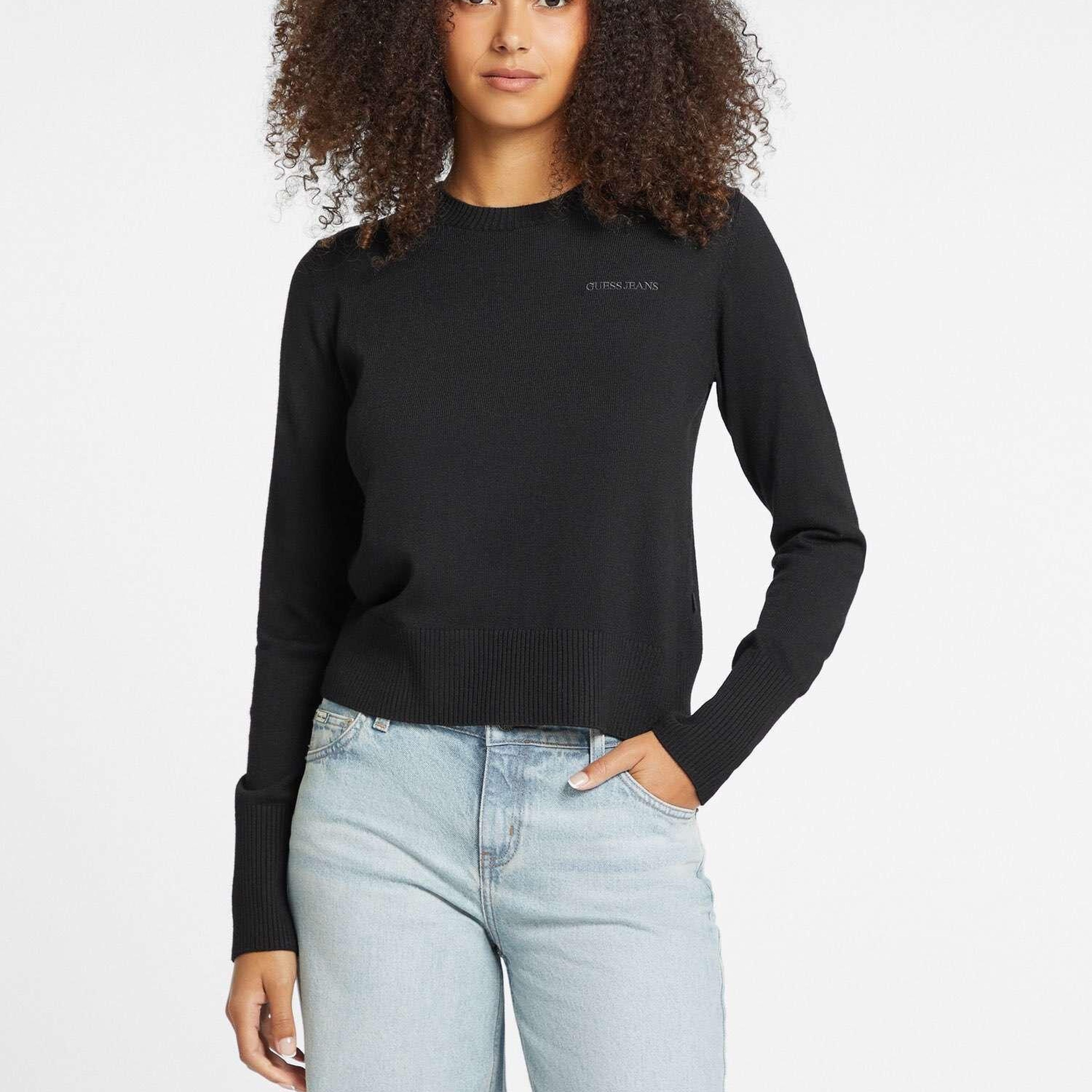 Guess Jeans Kadın Ipek Karışımlı Triko