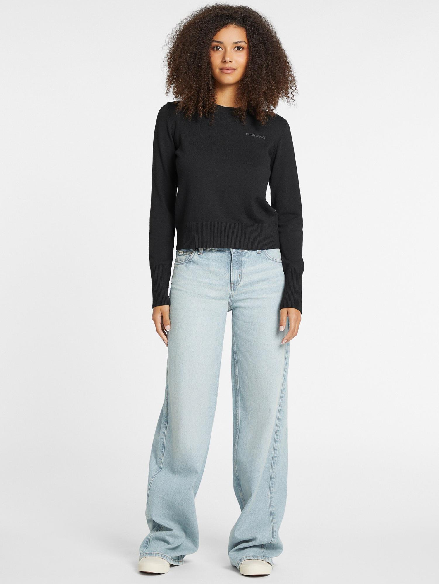 Guess Jeans Kadın Ipek Karışımlı Triko