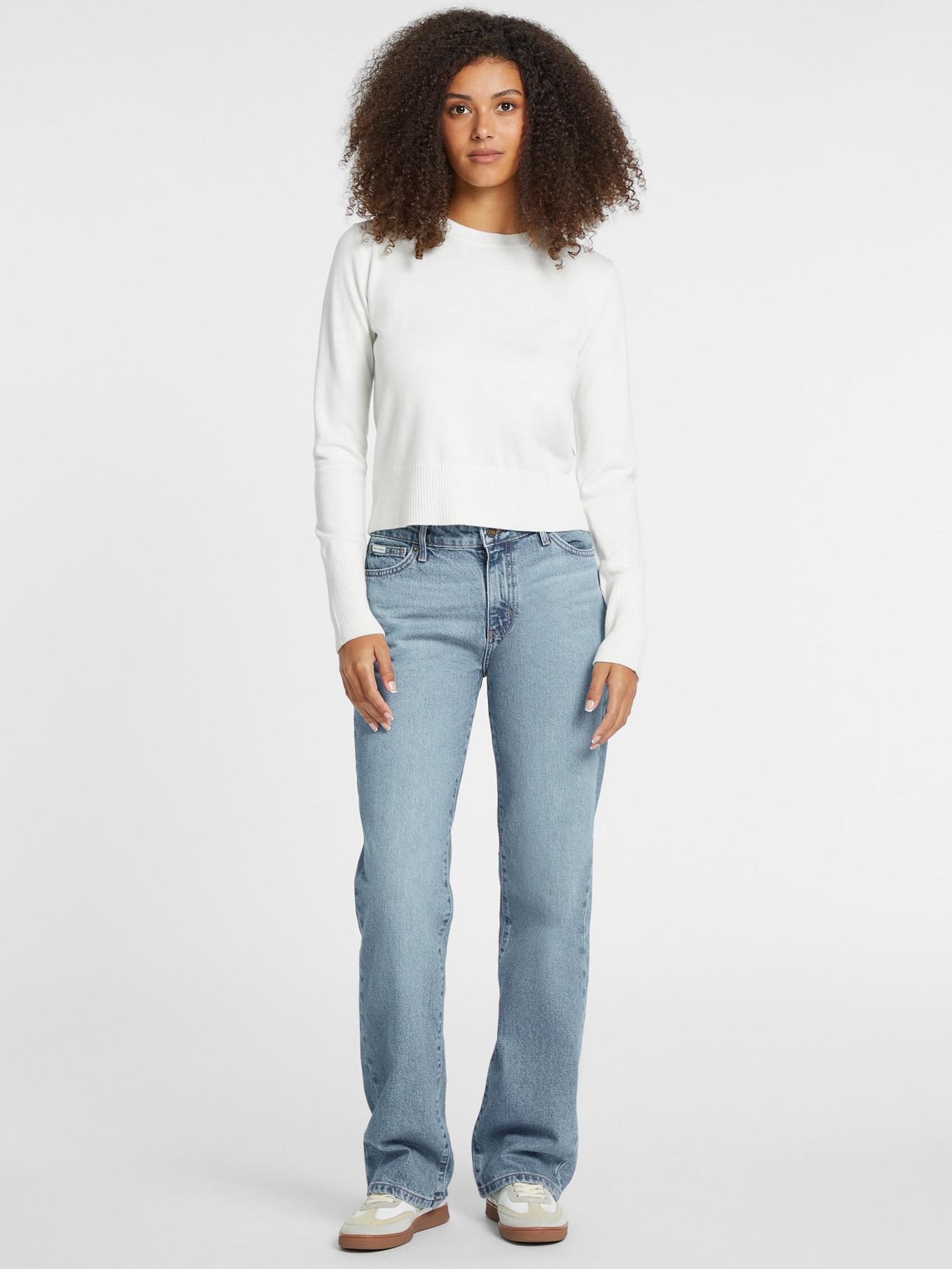 Guess Jeans Kadın Ipek Karışımlı Triko