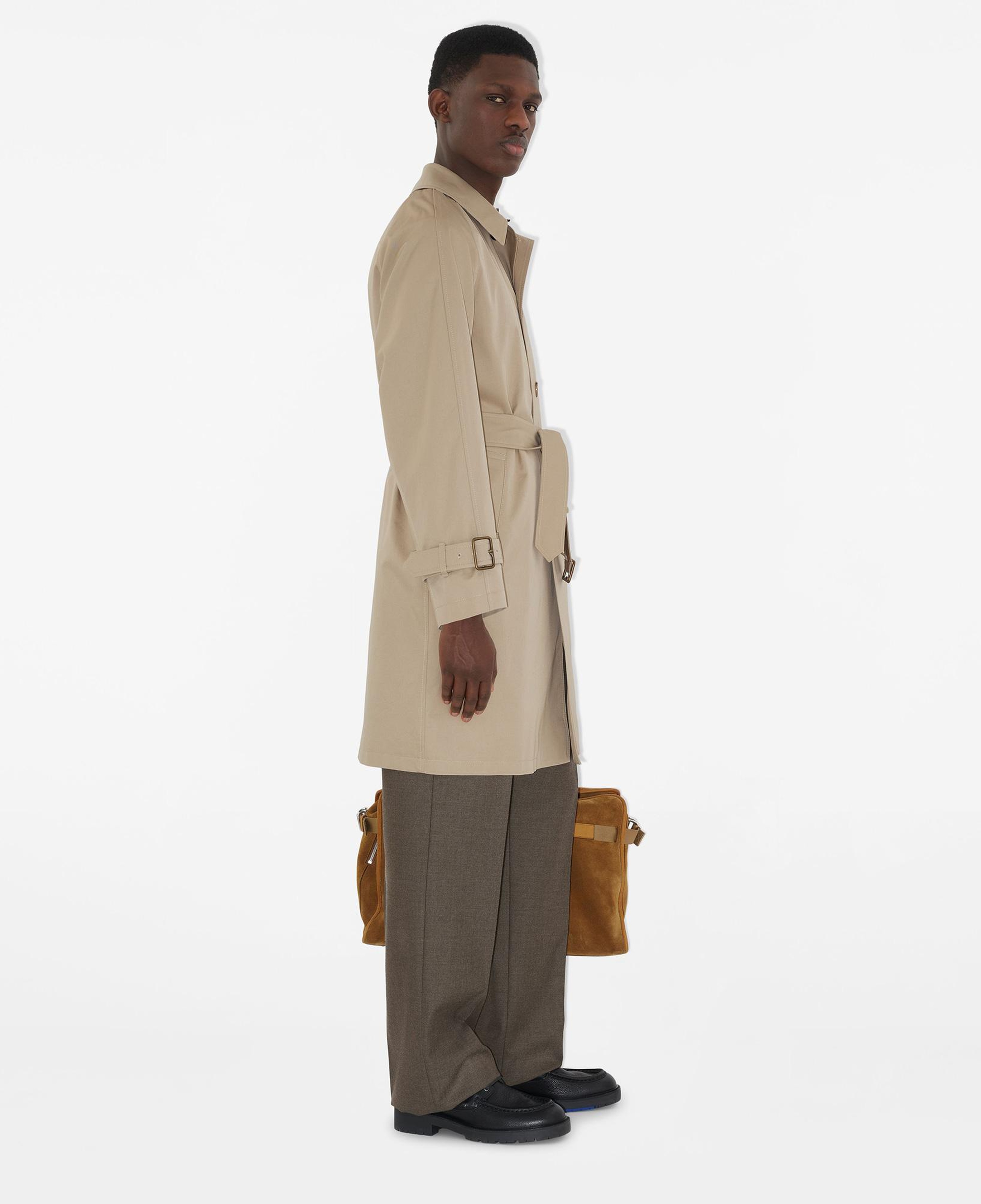 Burberry Cas Long Gabardine Erkek Krem Palto