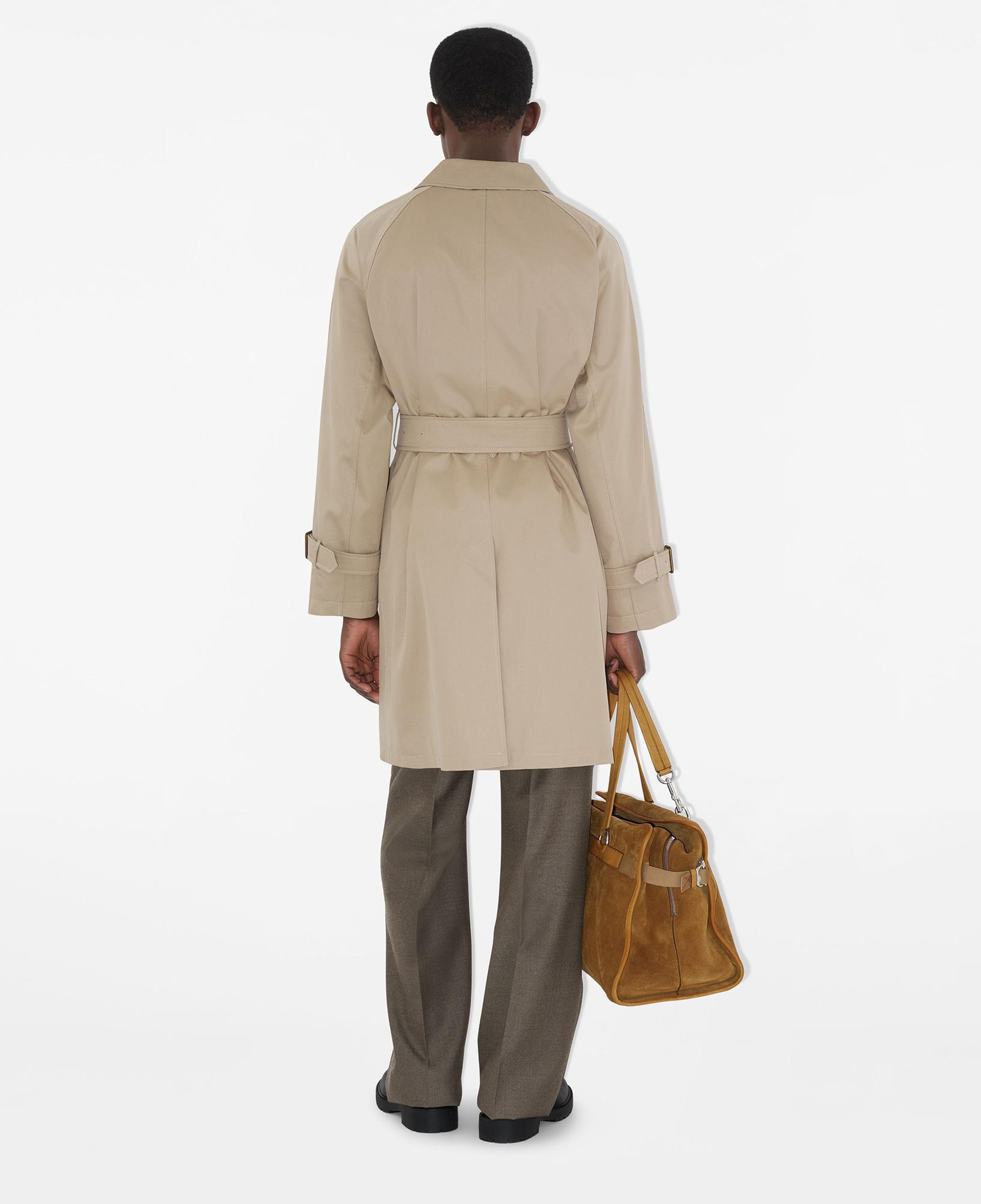 Burberry Cas Long Gabardine Erkek Krem Palto