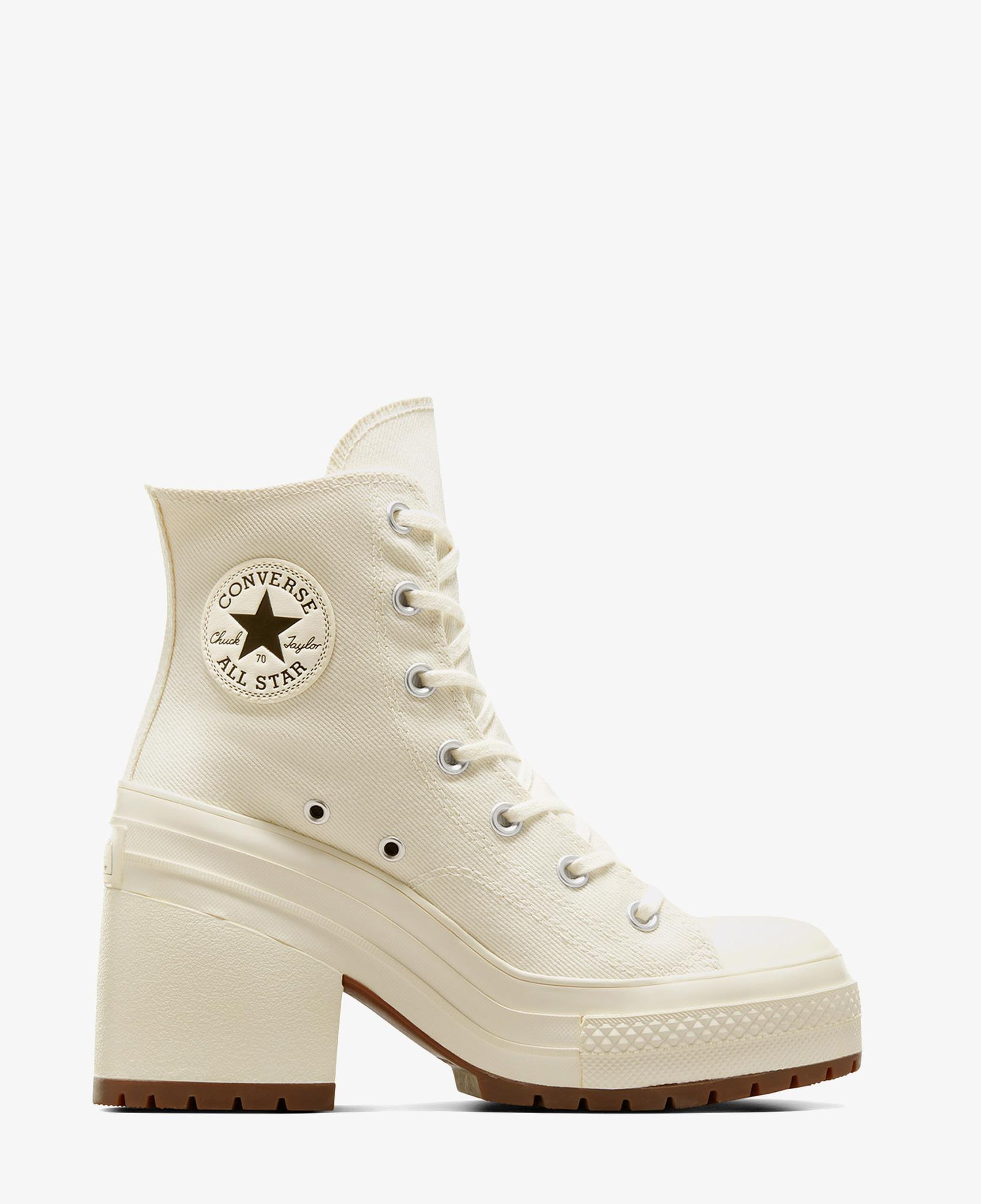 Converse Chuck 70 De Luxe Heel Kadın Krem Platform Bot