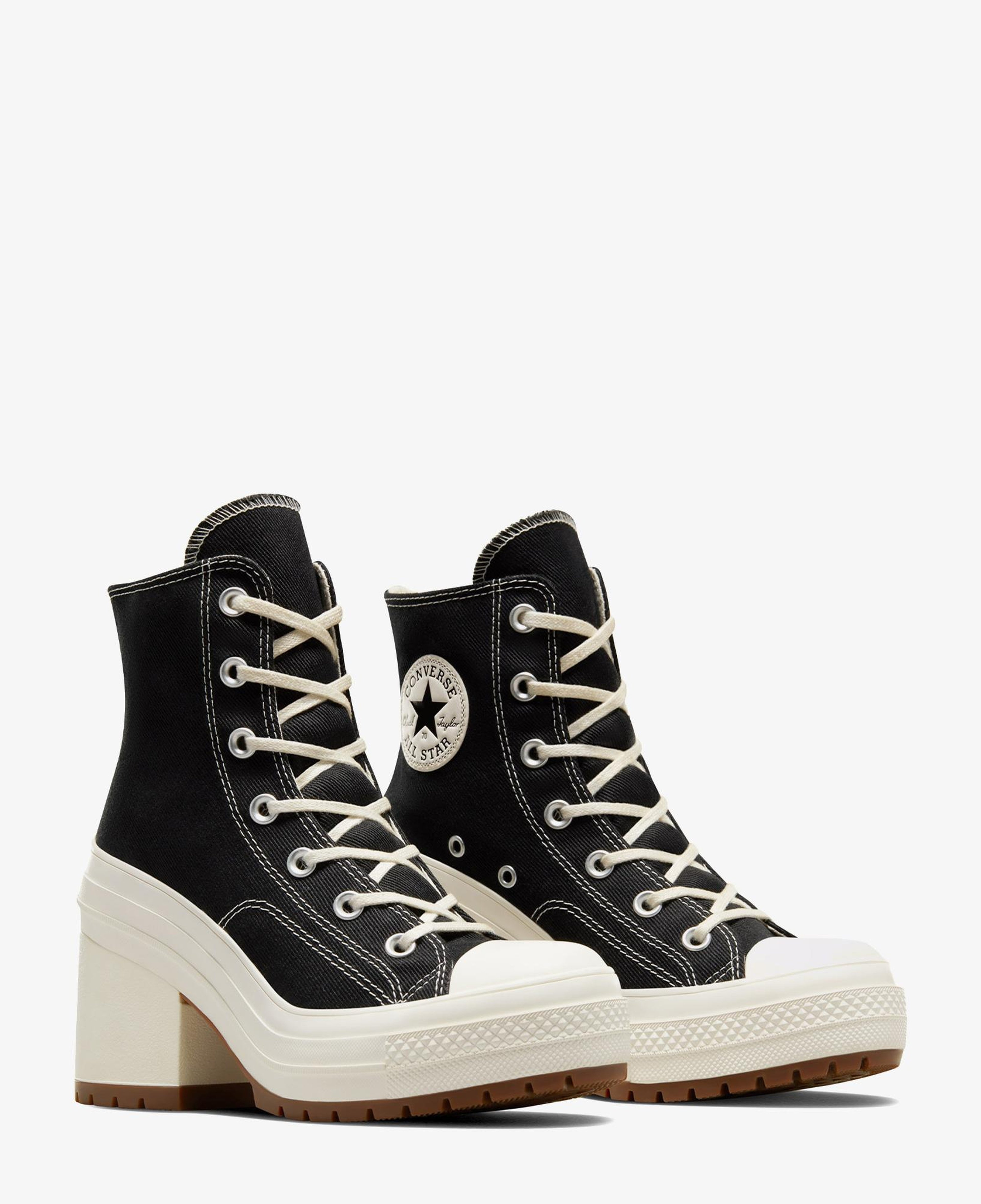 Converse Chuck 70 De Luxe Heel Kadın Siyah Platform Bot