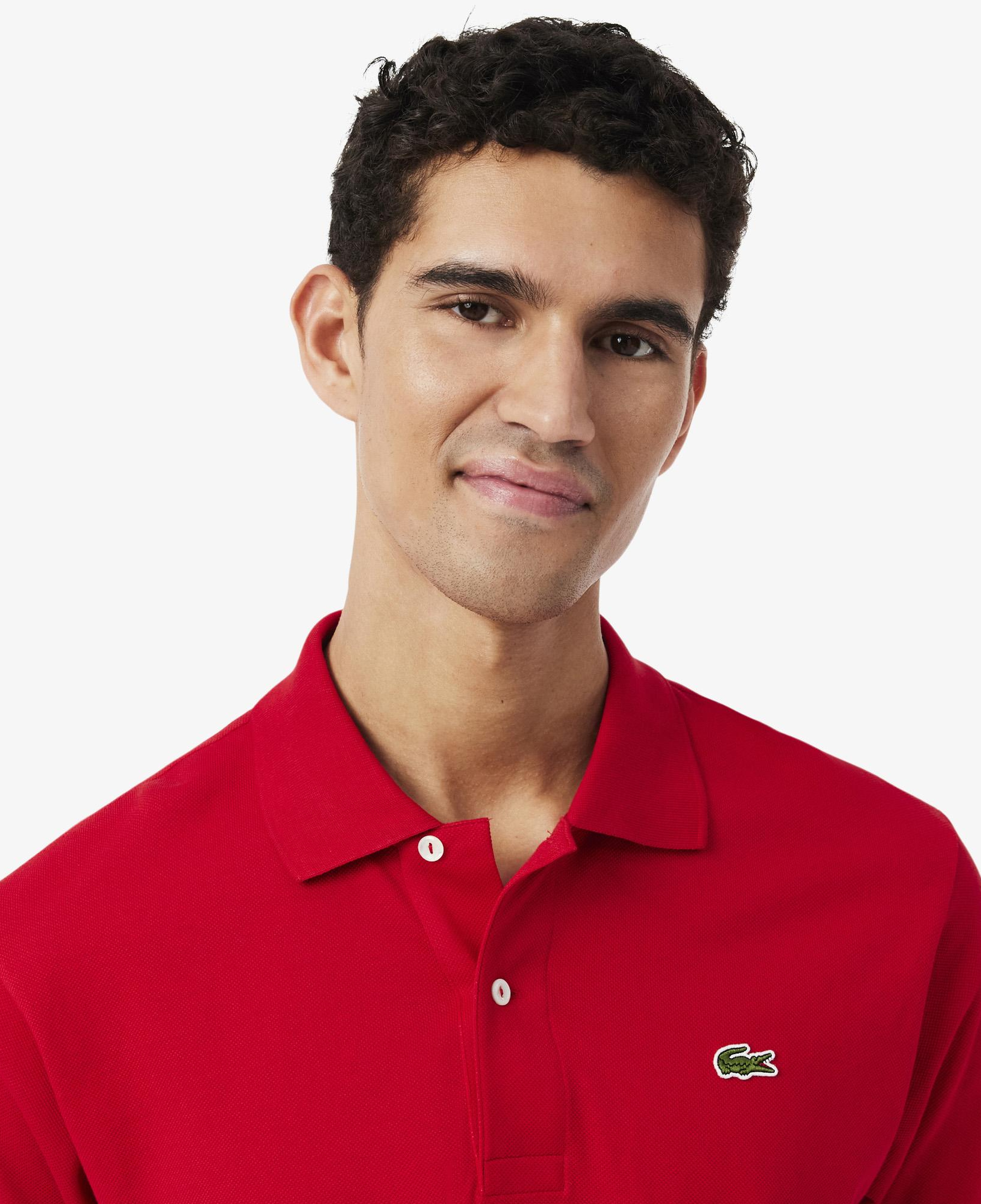 L.12.12 Erkek Classic Fit Kırmızı Polo