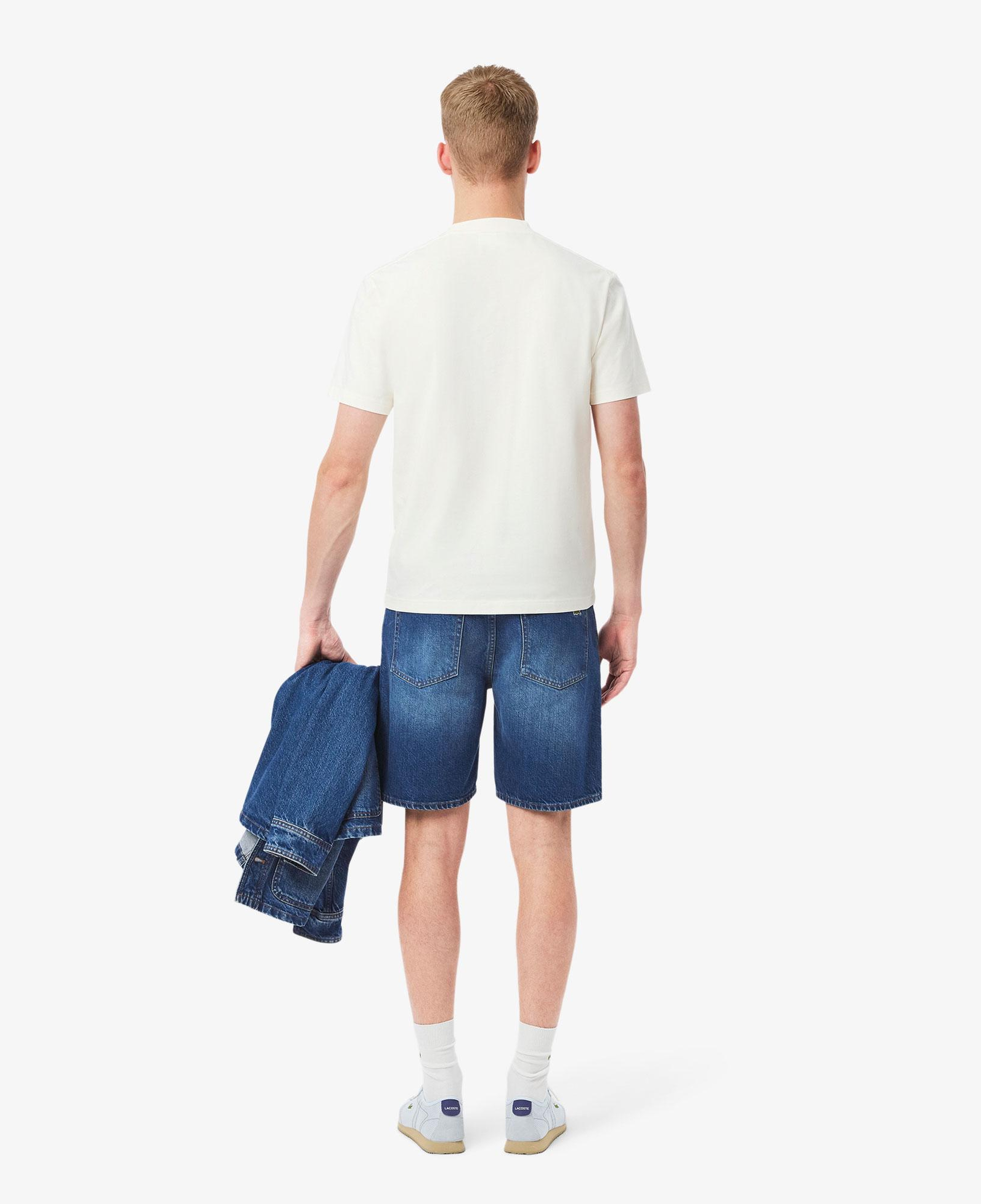 Lacoste Erkek Straight Fit Denim Koyu Mavi Bermuda Şort