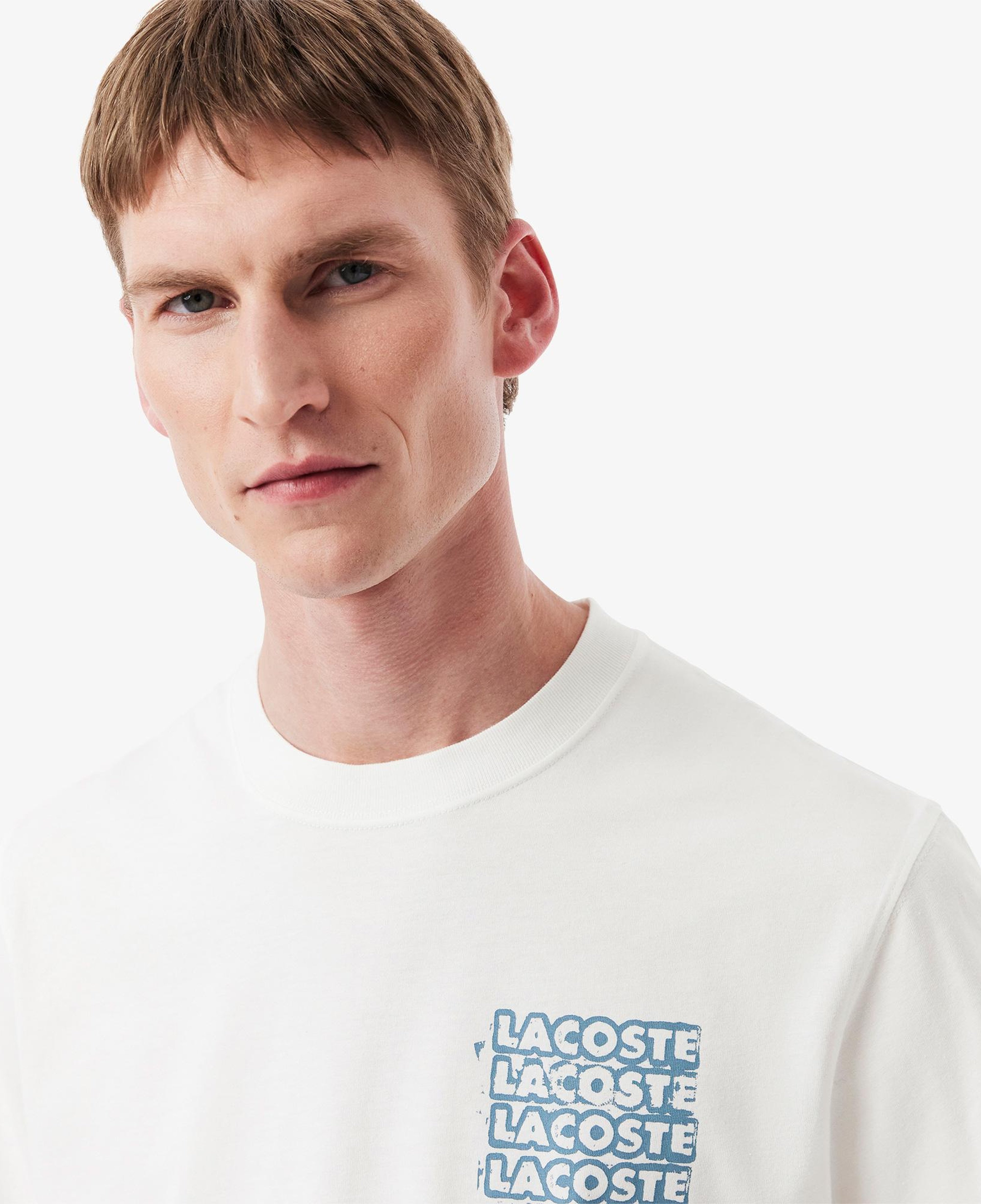 Lacoste Classic Fit Erkek Bej T-Shirt