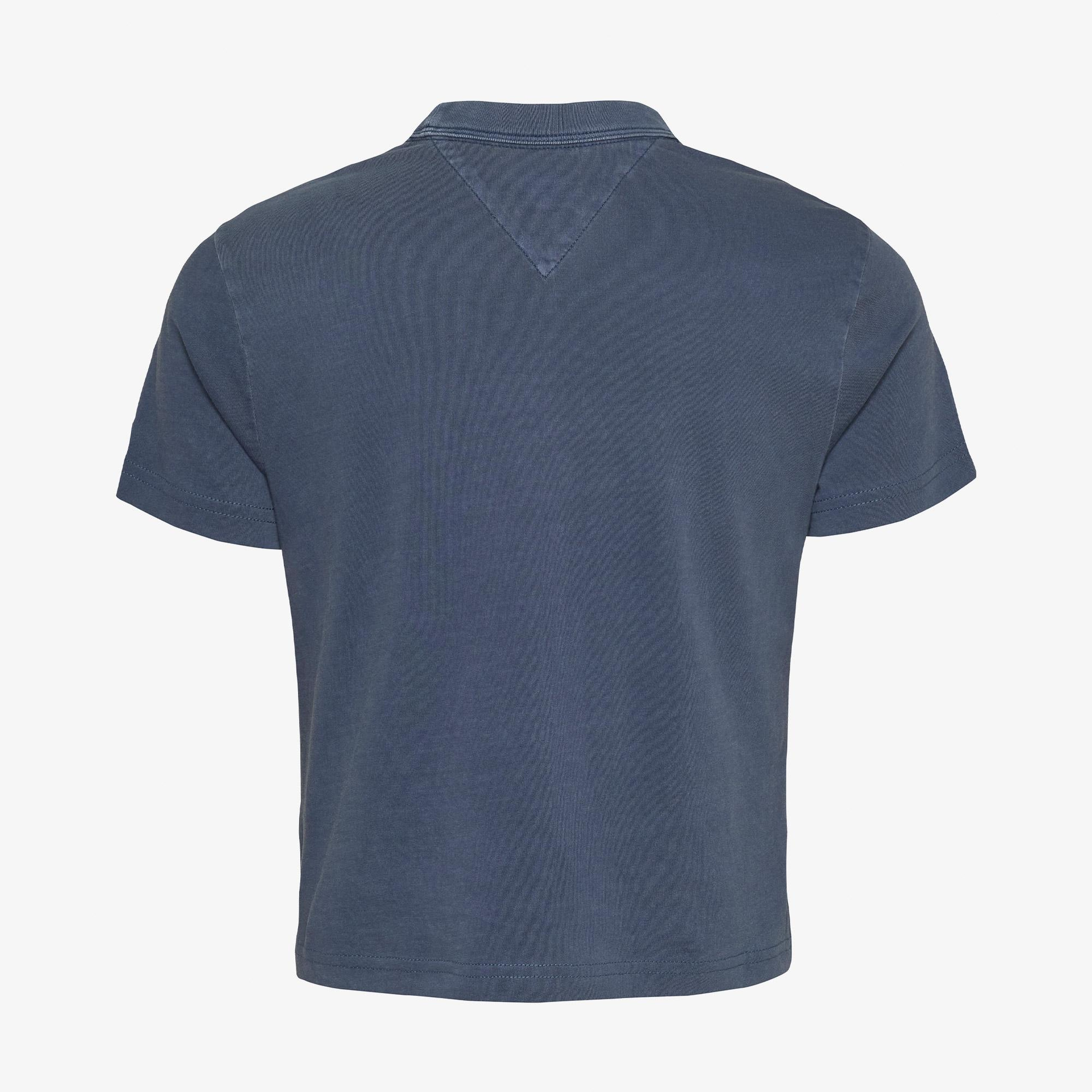 Tommy Jeans Regular Varsity Crew Kadın Mavi T-Shirt