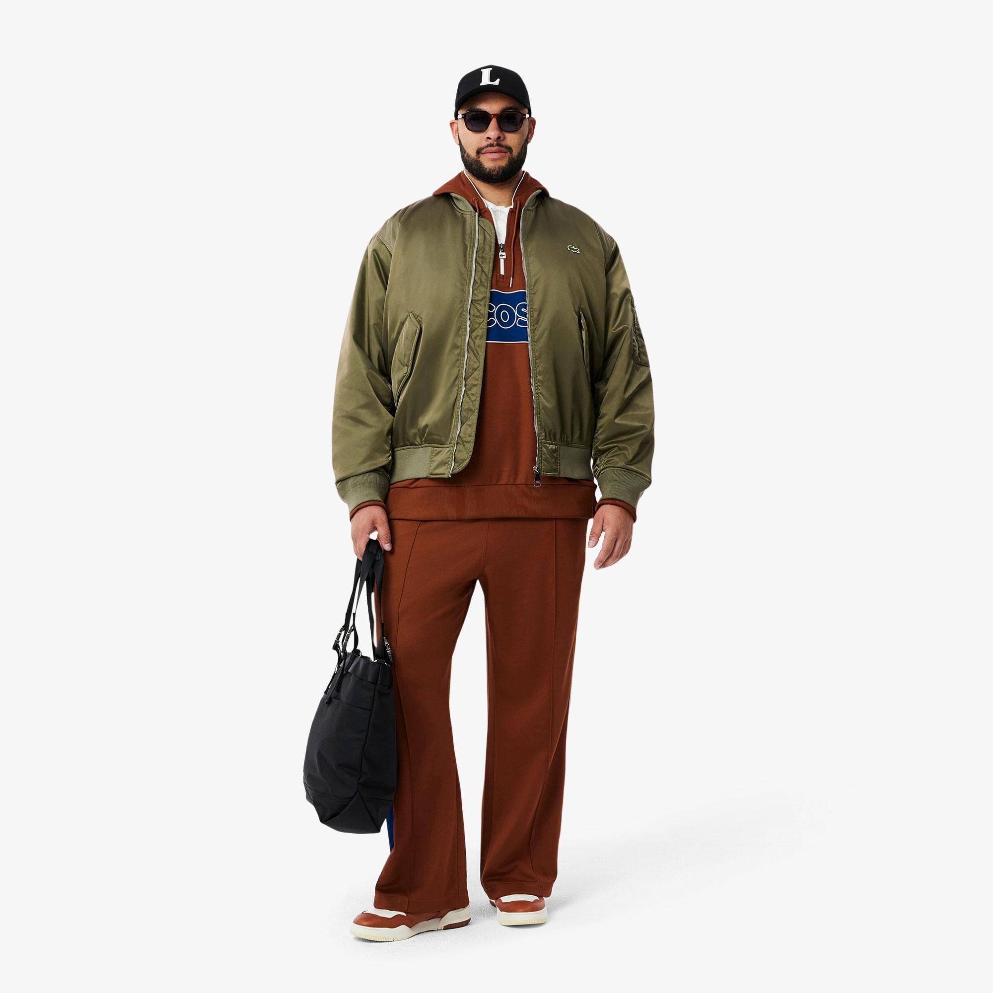 Erkek Hakim Yaka Haki Bomber Ceket