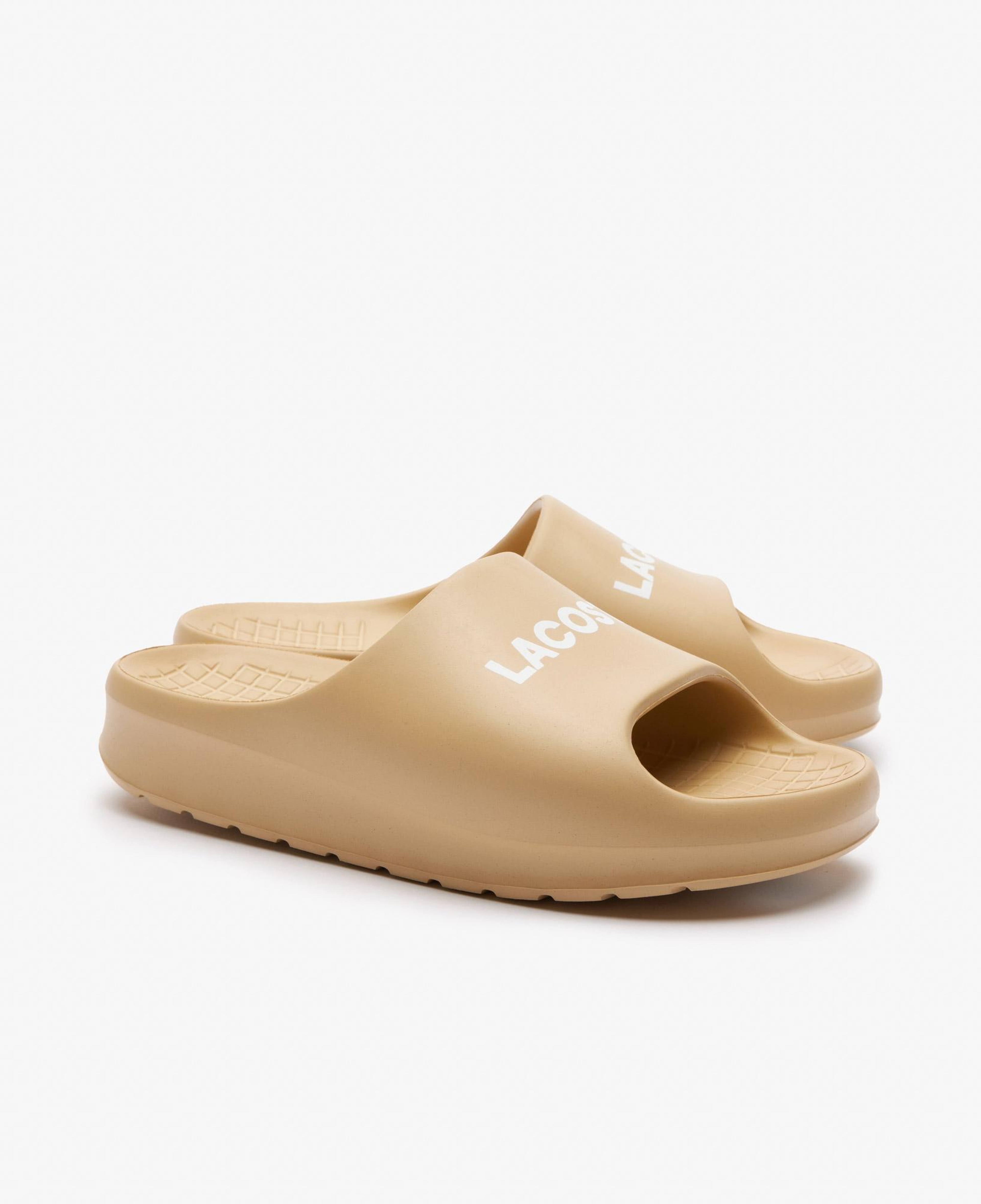 Lacoste Serve Slide 2.0 Kadın Bej Terlik