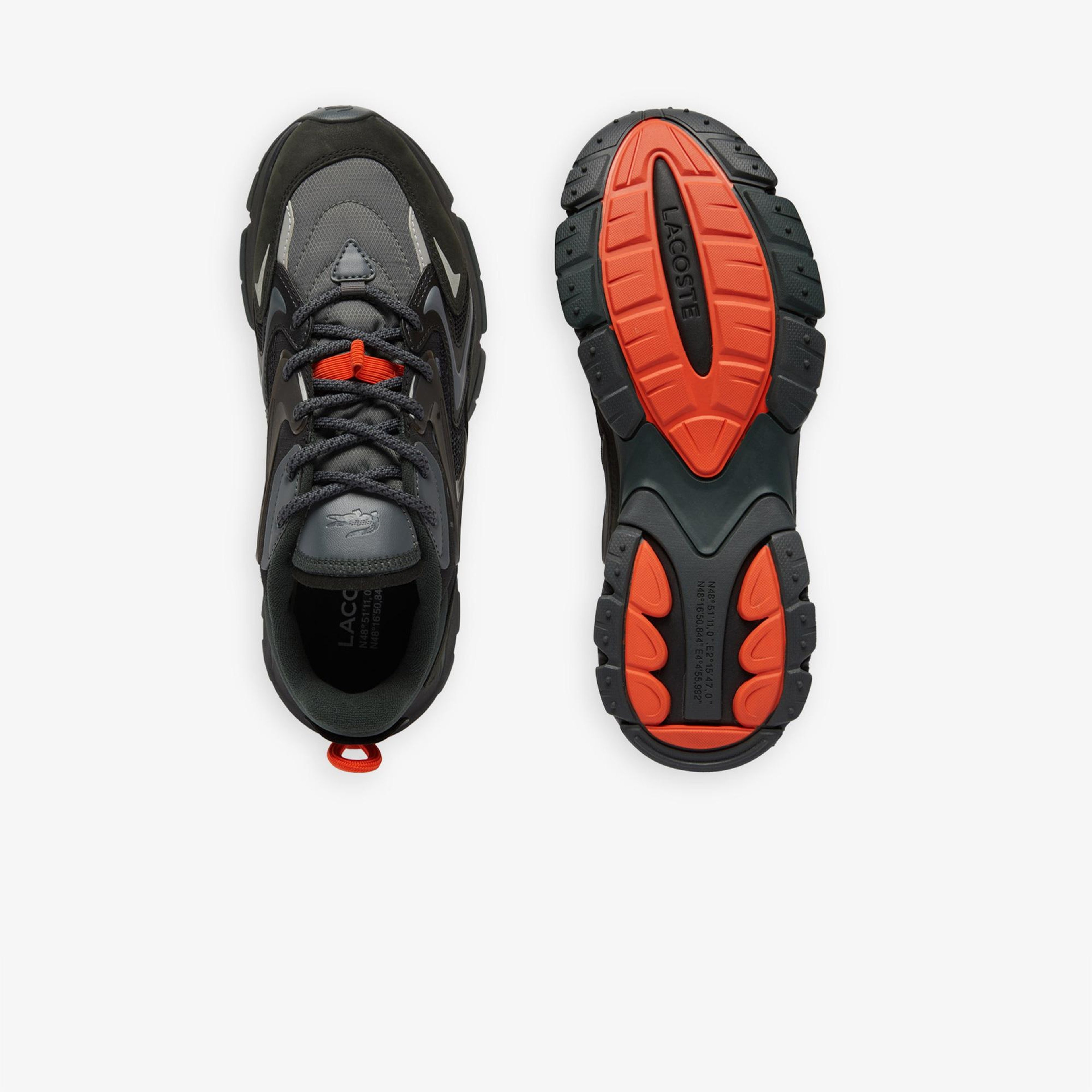 Lacoste L003 Neo Tech Erkek Siyah/Turuncu Spor Ayakkabı