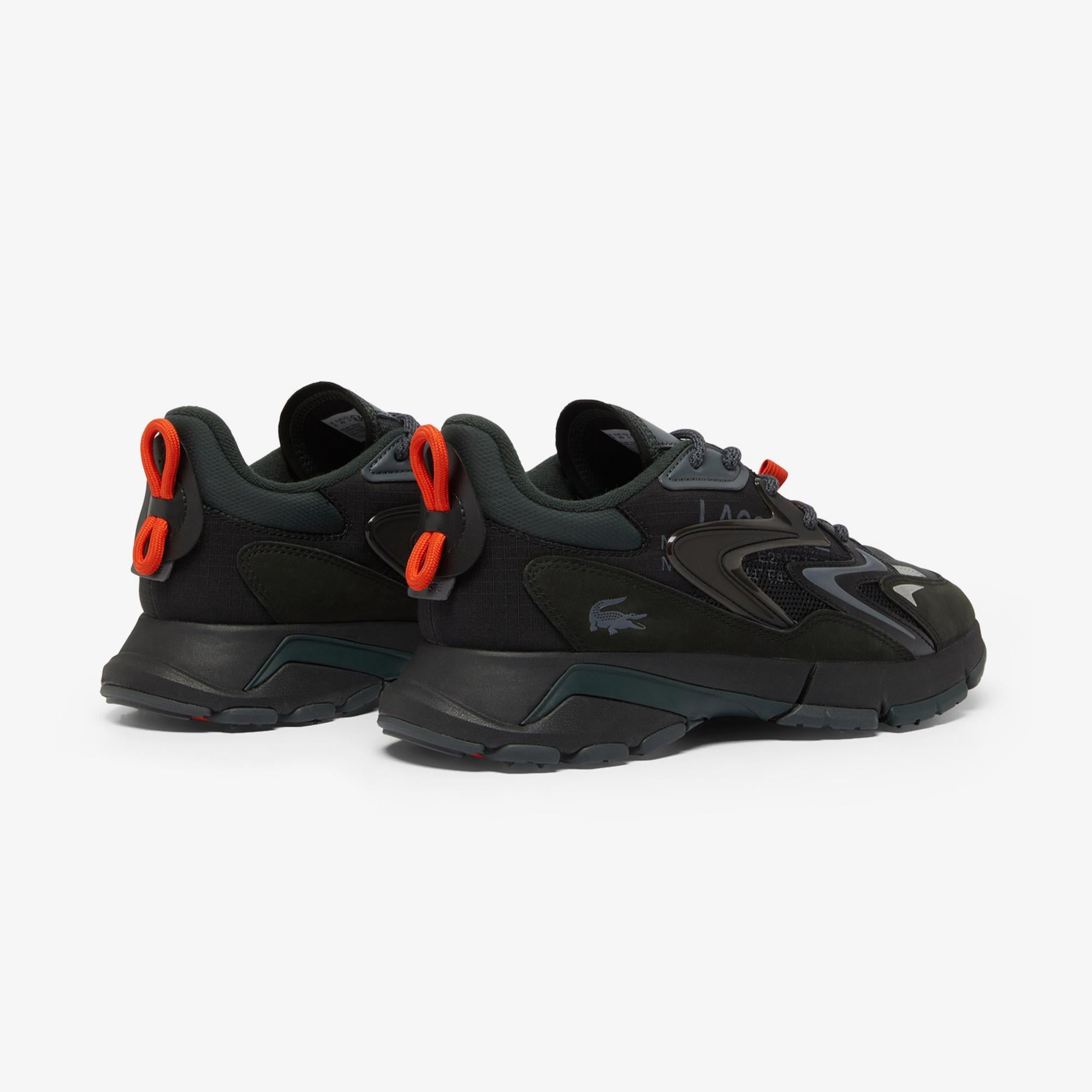 Lacoste L003 Neo Tech Erkek Siyah/Turuncu Spor Ayakkabı