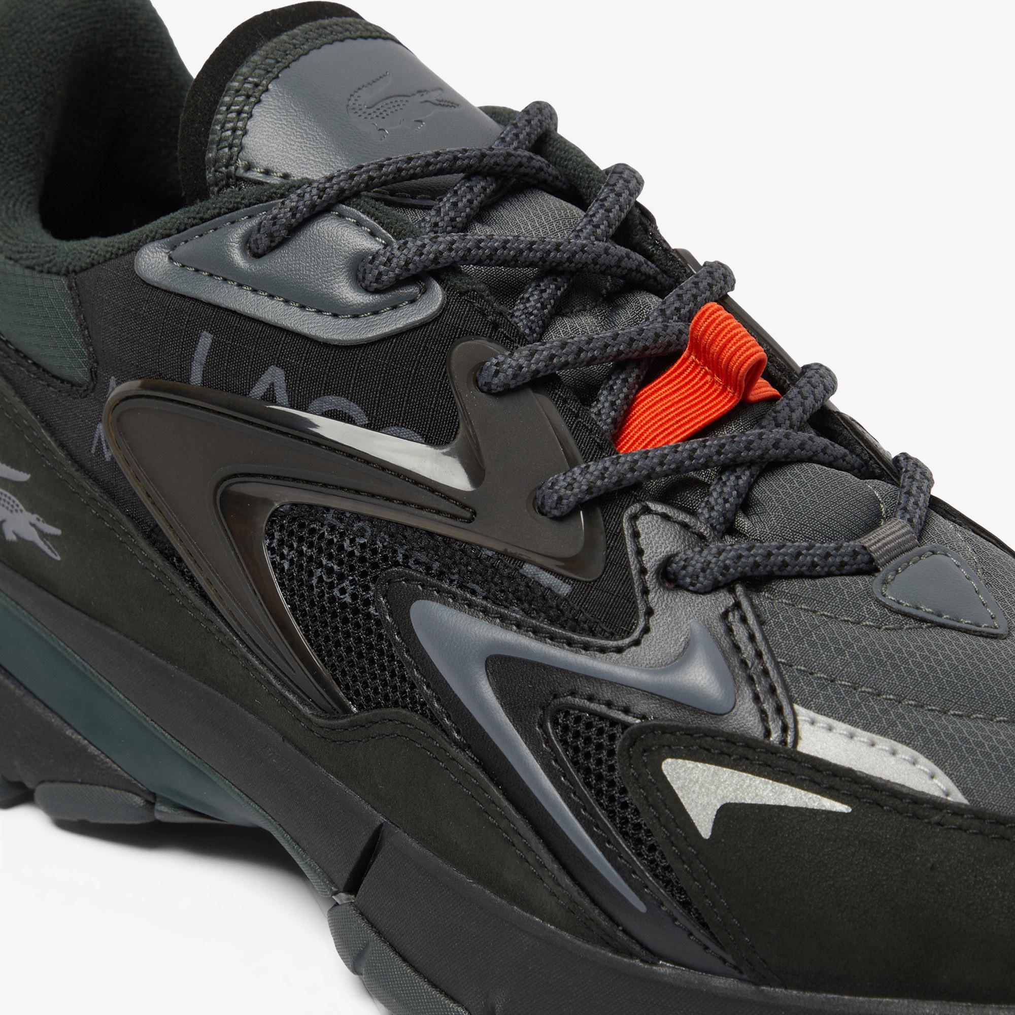 Lacoste L003 Neo Tech Erkek Siyah/Turuncu Spor Ayakkabı
