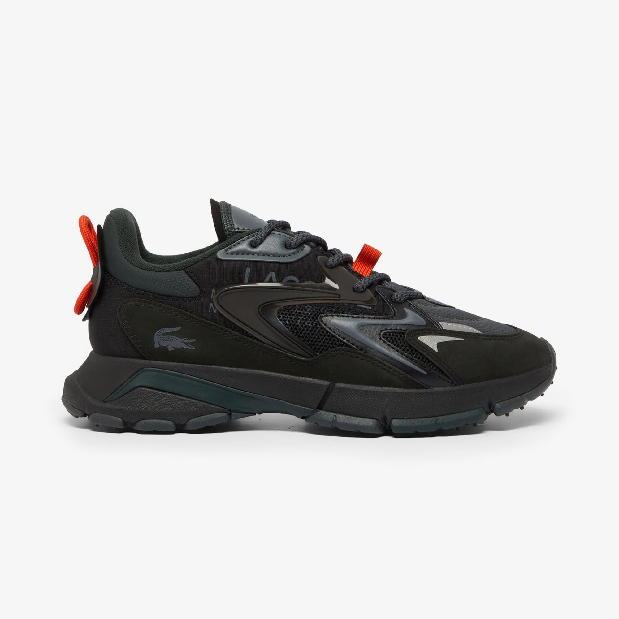 Lacoste L003 Neo Tech Erkek Siyah/Turuncu Spor Ayakkabı