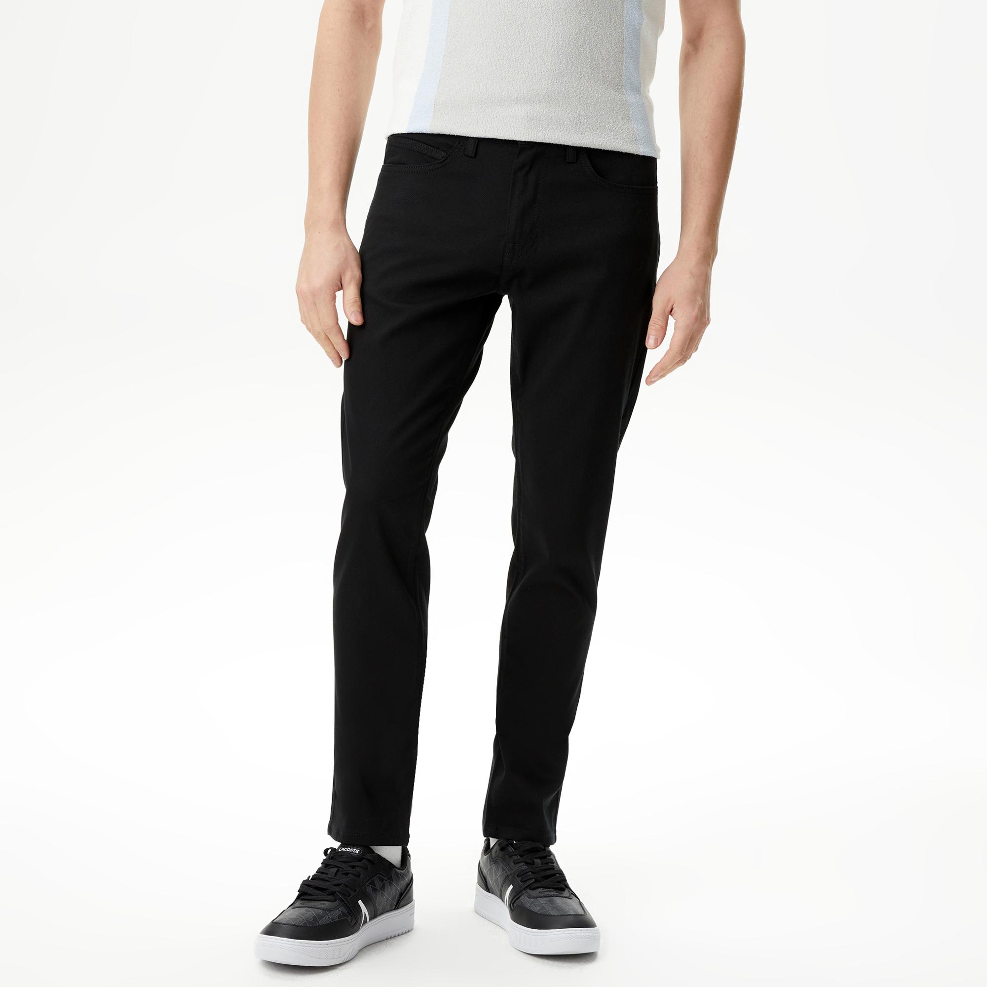 Erkek Slim Fit Siyah Pantolon