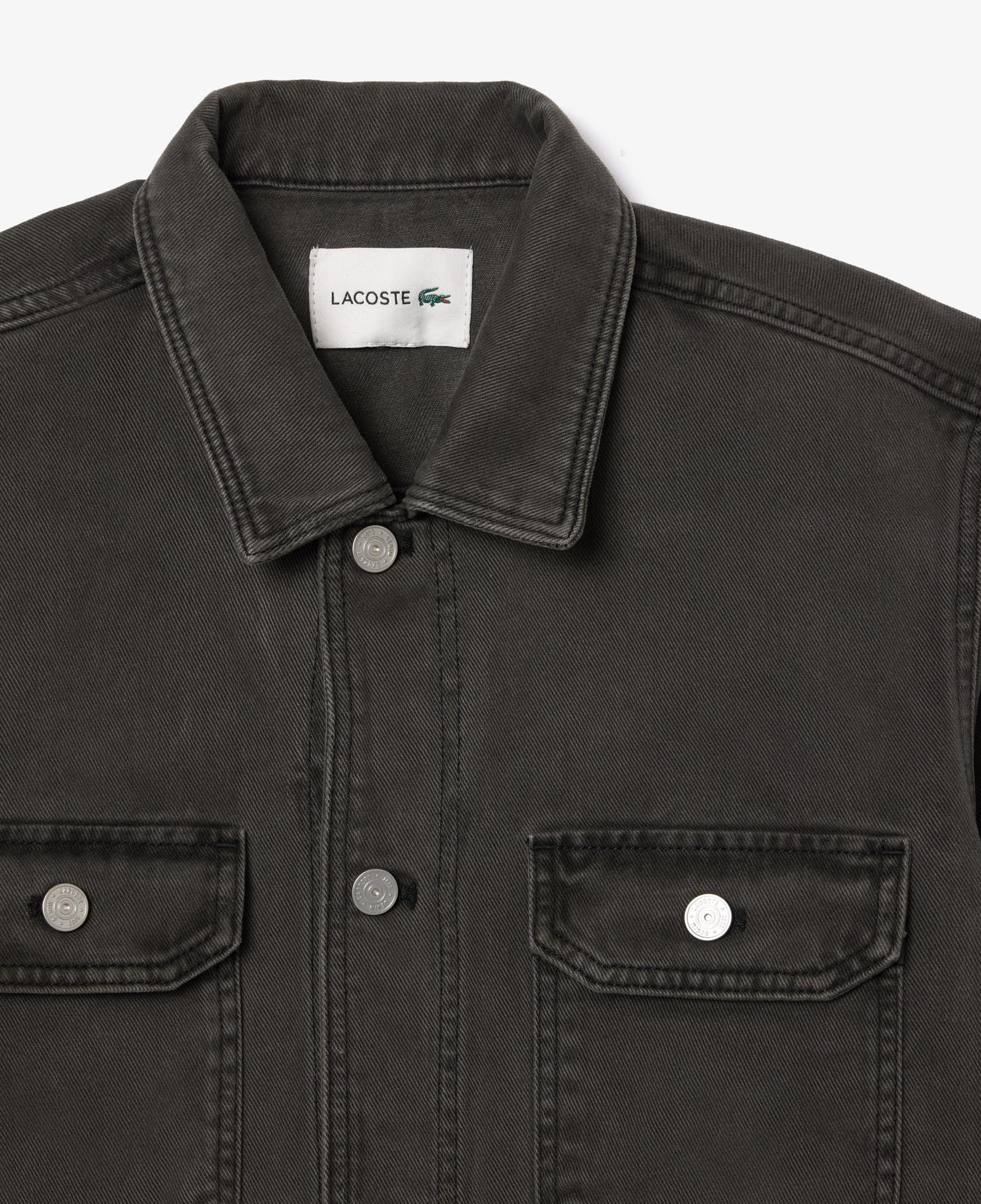 Erkek Oversize Fit Denim Gri Dış Gömlek
