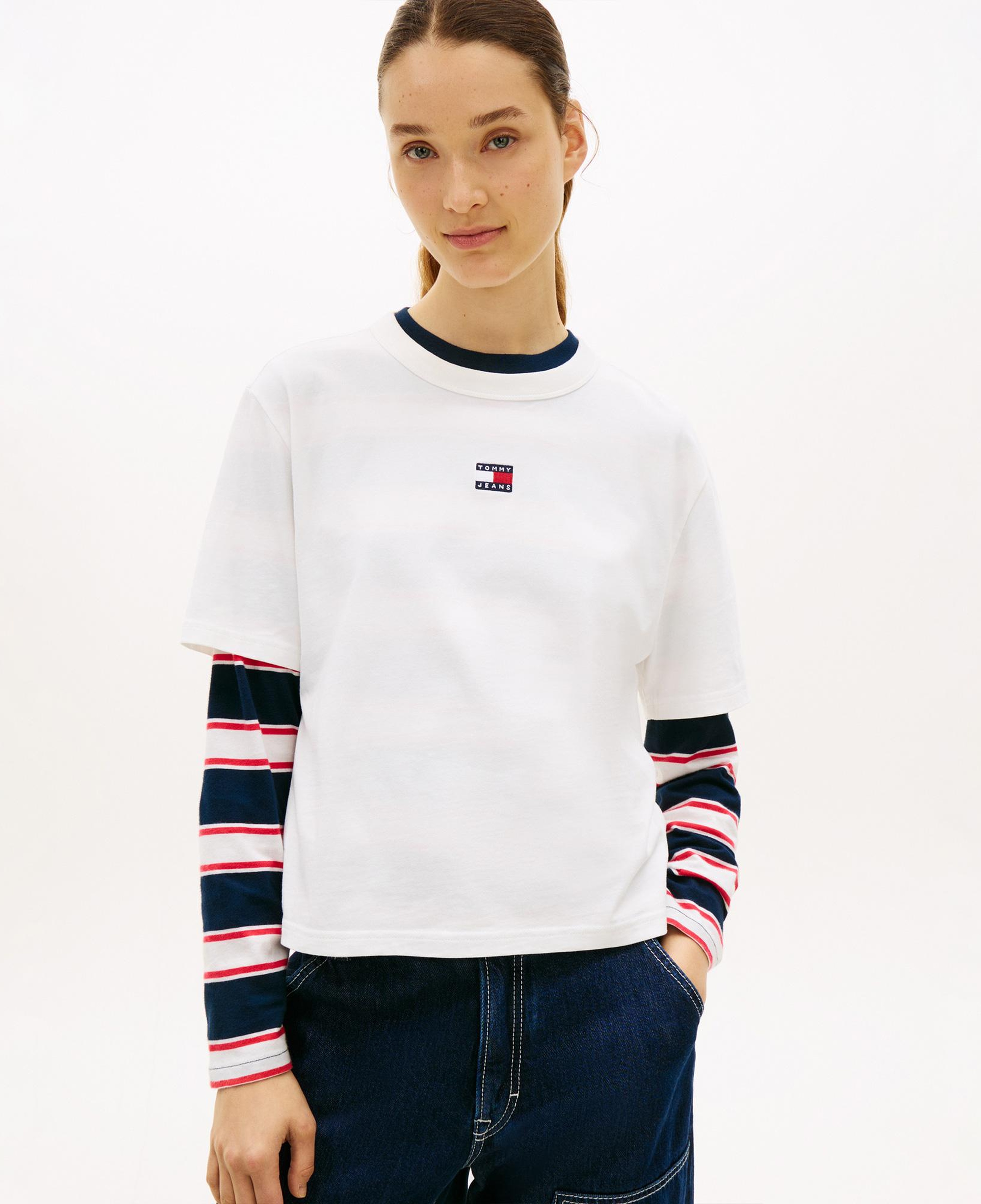 Tommy Hilfiger Bxy Badge Kadın Beyaz T-Shirt