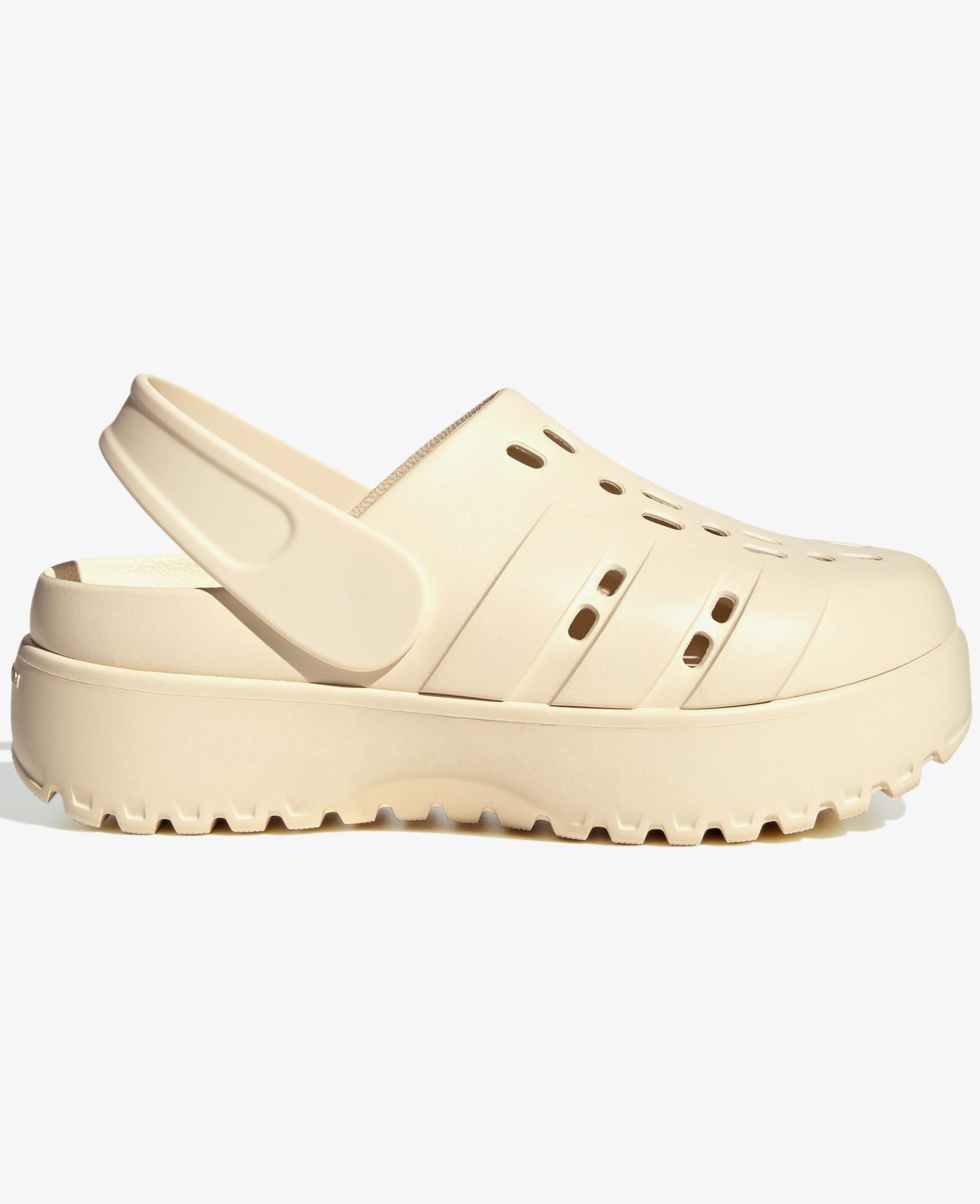 adidas Adilette Clog Platform Kadın Krem Terlik