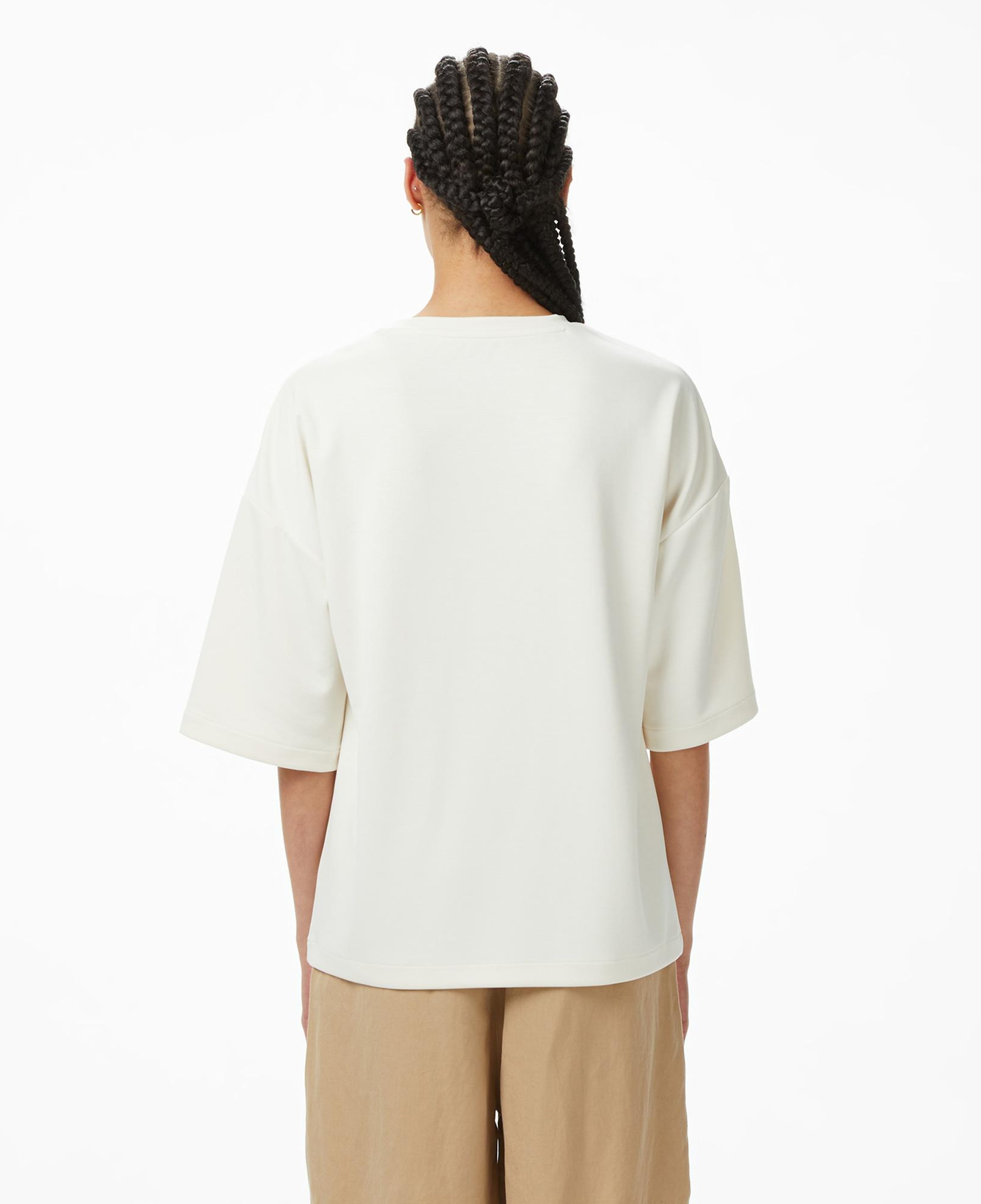Nautica Kadın Krem Oversize Fit T-Shirt