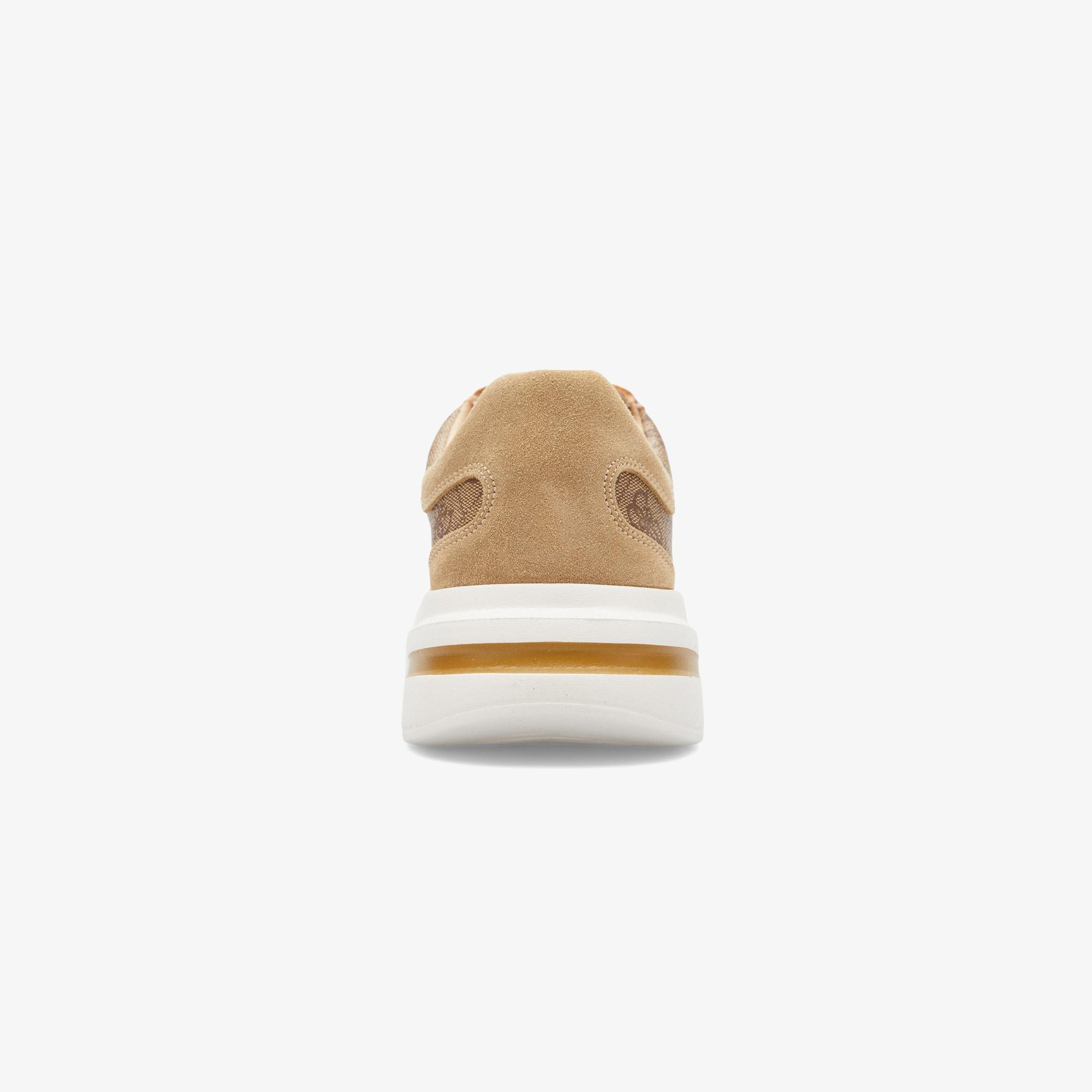 Guess Elba Deri Erkek Bej Sneaker