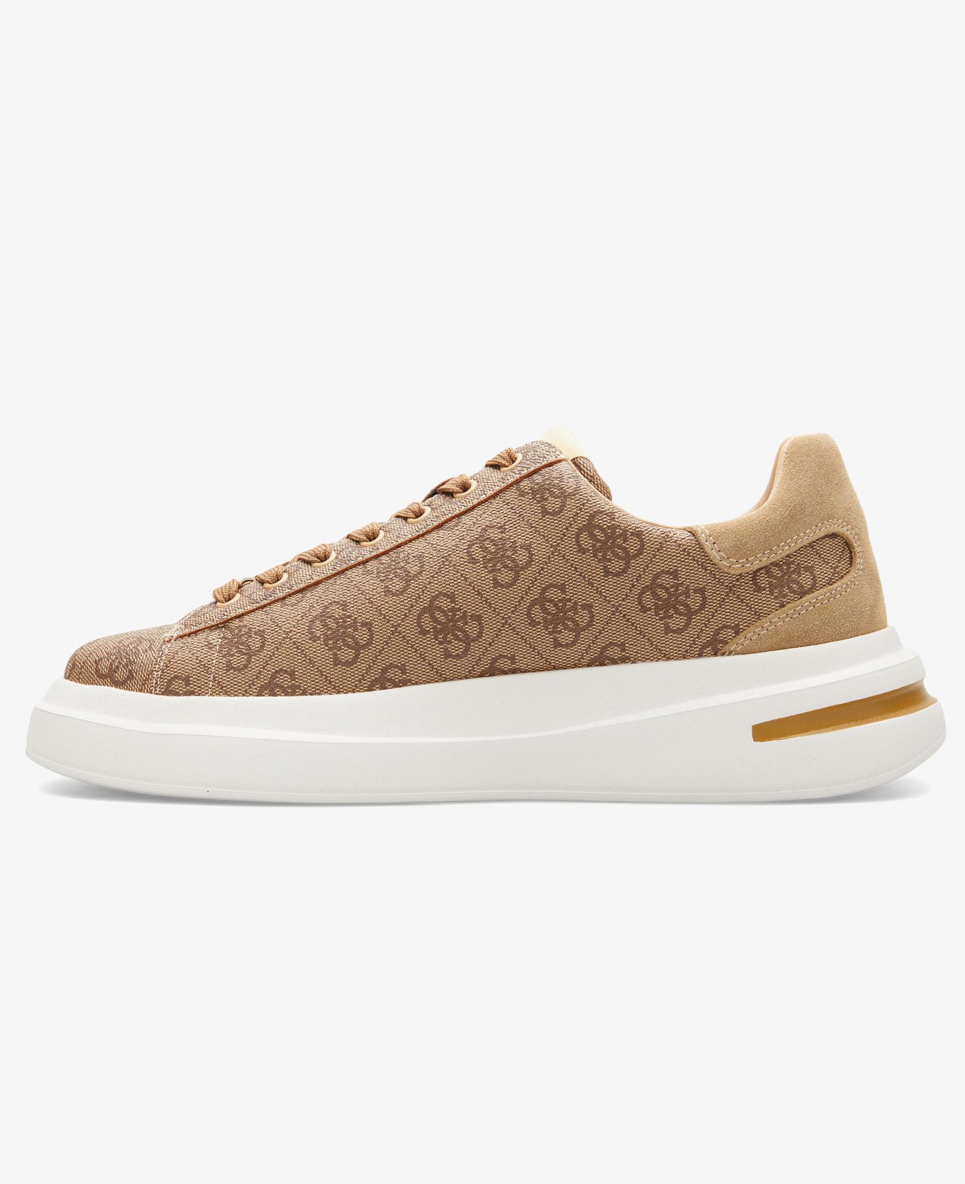 Guess Elba Deri Erkek Bej Sneaker