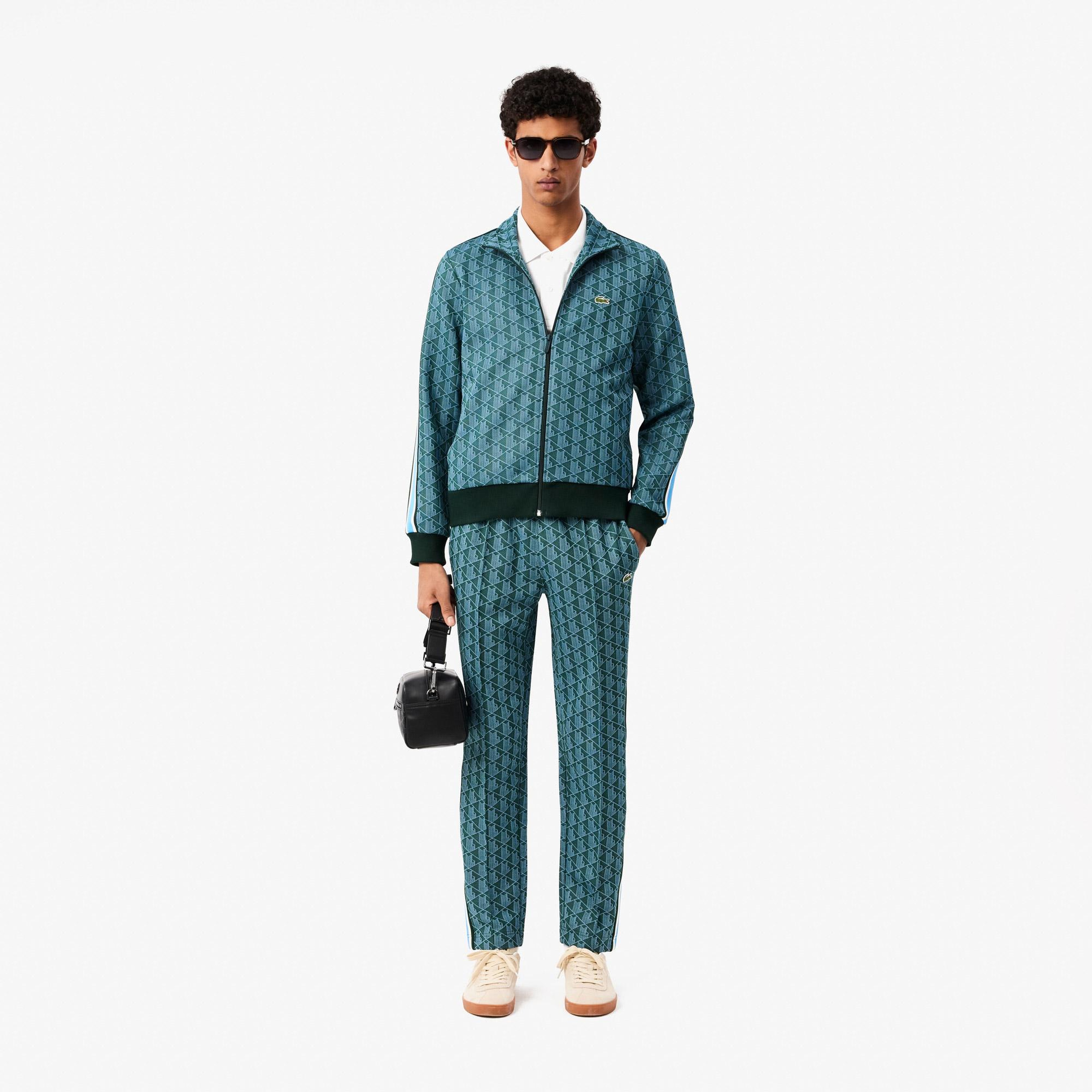Lacoste Erkek Regular Fit Monogram Yeşil Eşofman Altı
