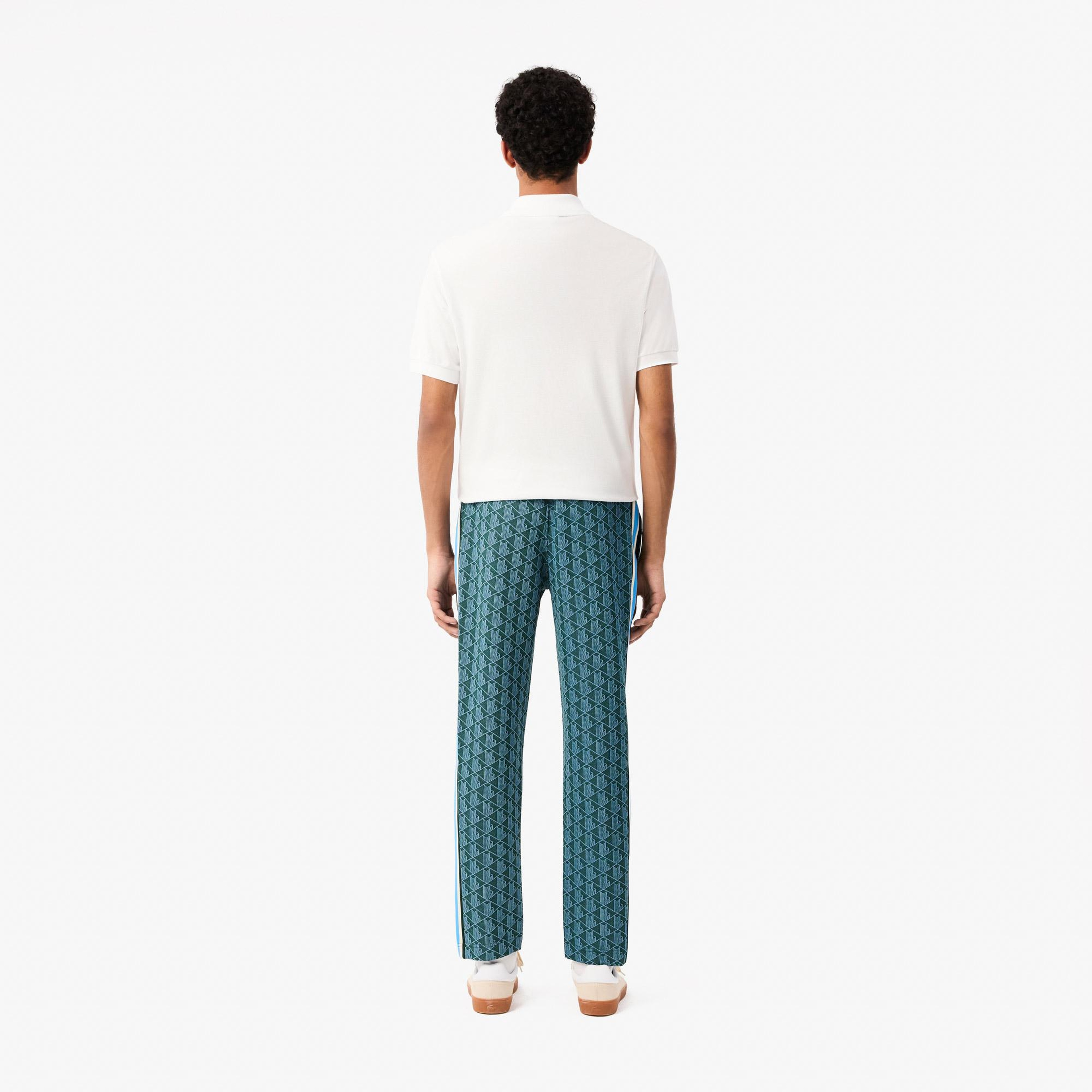 Lacoste Erkek Regular Fit Monogram Yeşil Eşofman Altı