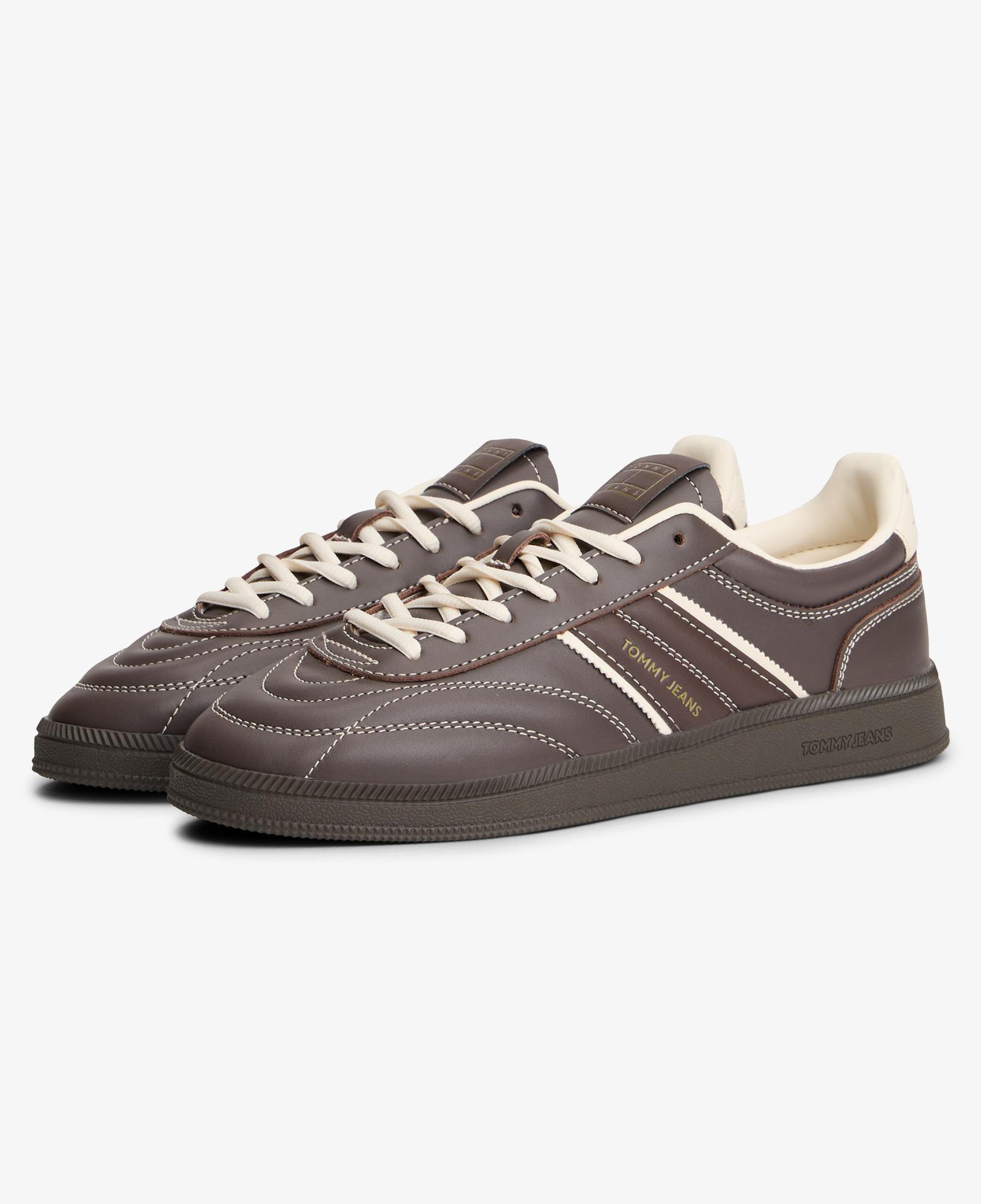 Tommy Hilfiger The Greenwich Edge Leather Kadın Kahverengi Spor Ayakkabı