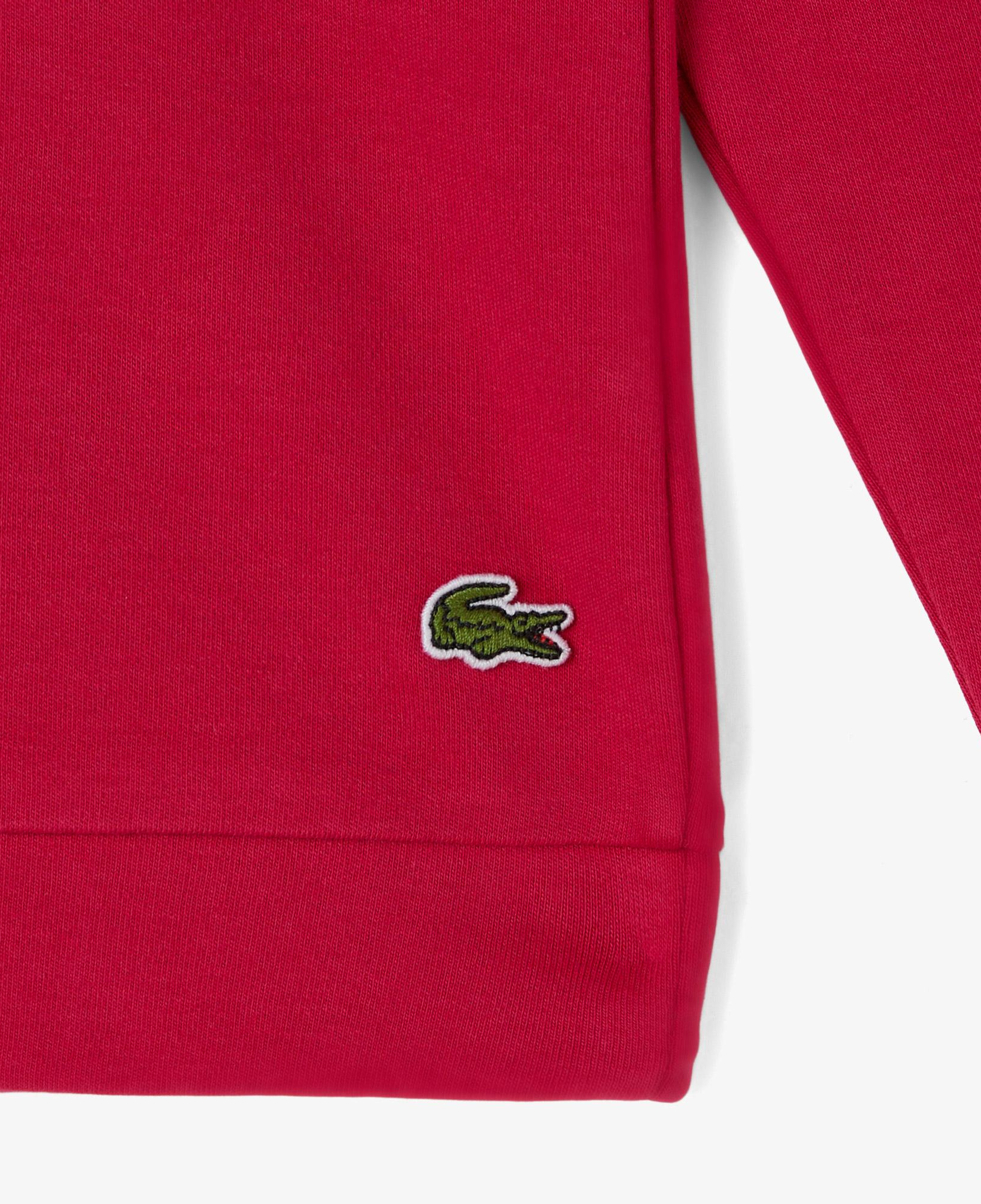 Lacoste Çocuk Uzun Kollu Bisiklet Yaka Baskılı Pembe T-Shirt