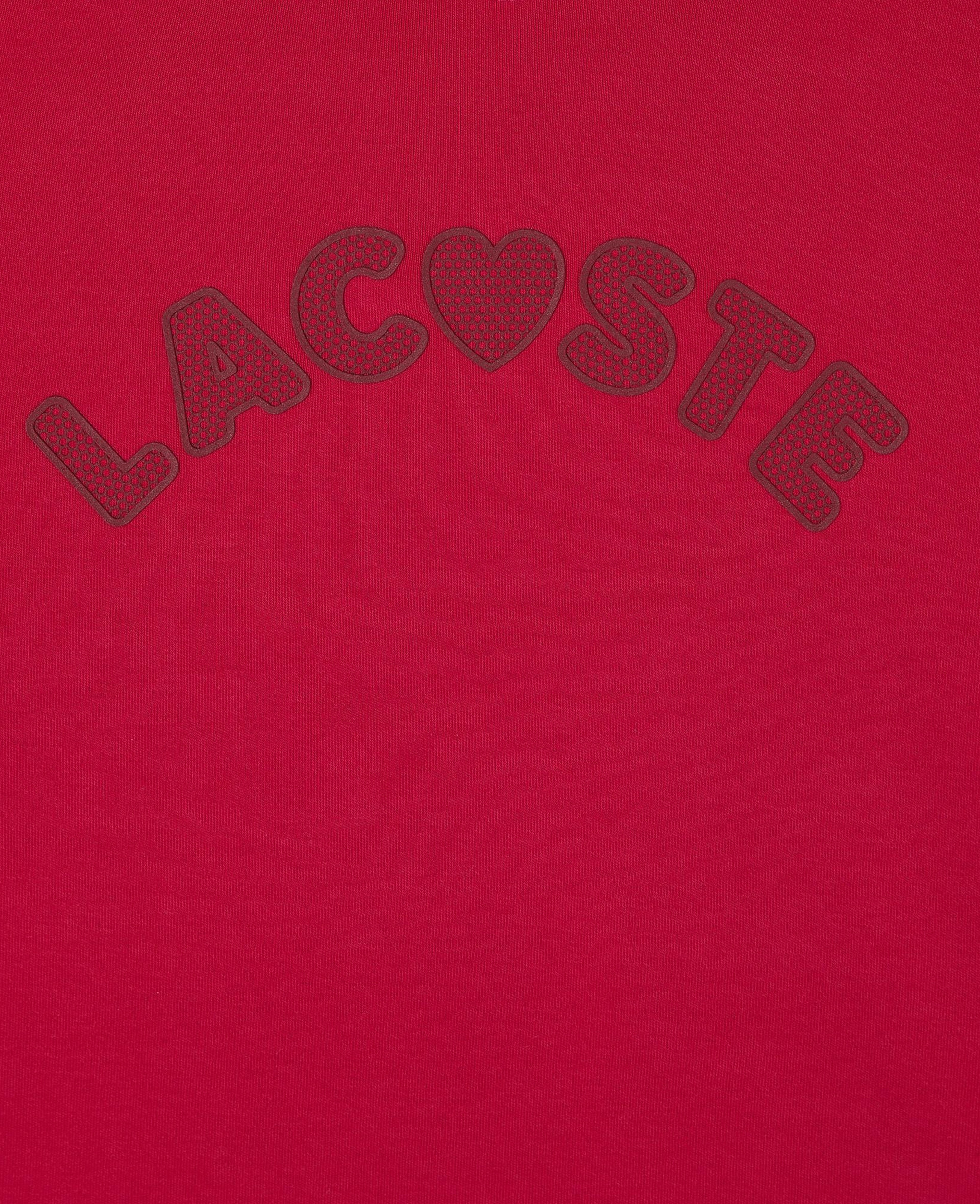Lacoste Çocuk Uzun Kollu Bisiklet Yaka Baskılı Pembe T-Shirt