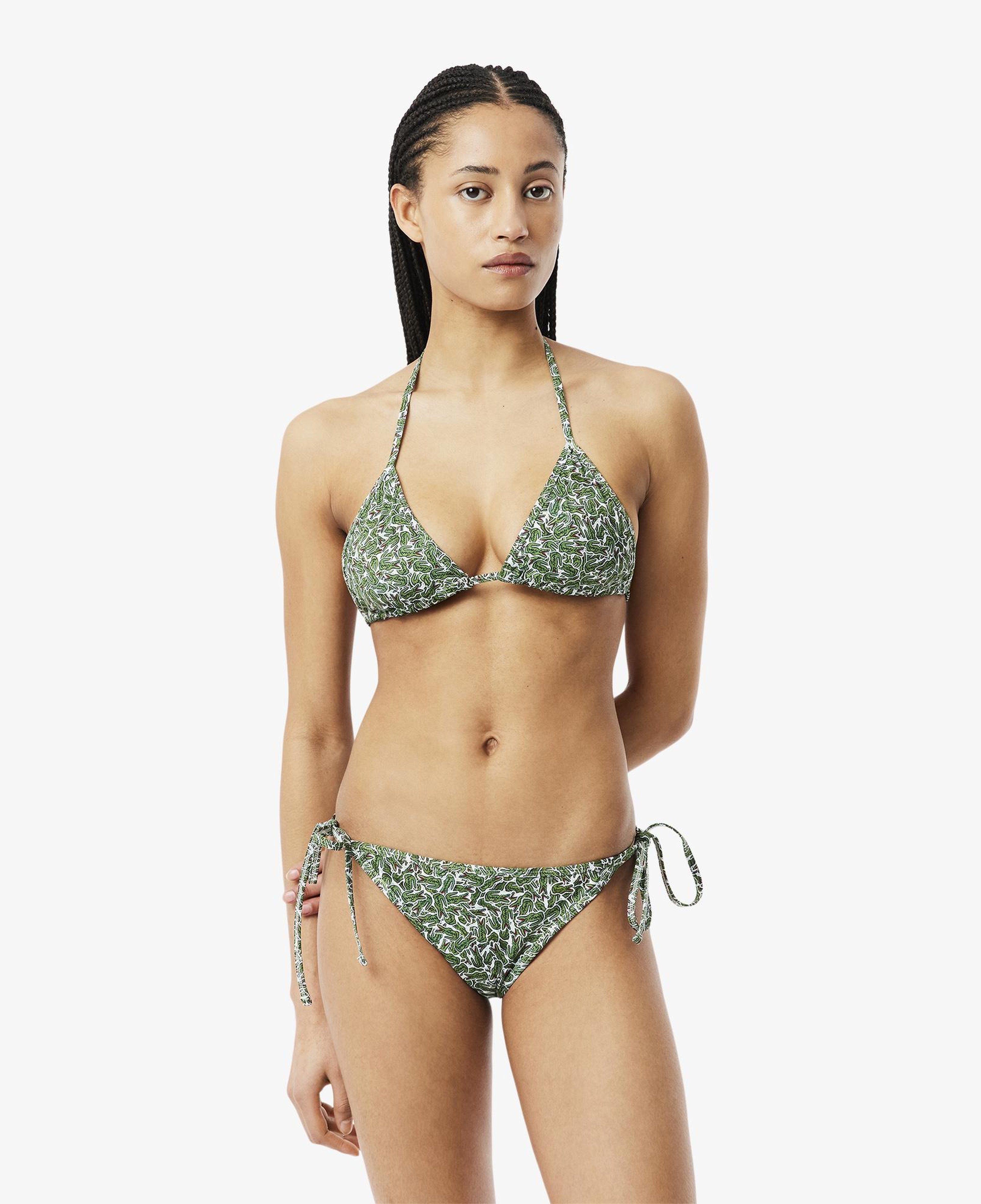 Lacoste Kadın Baskılı Yeşil Bikini Üstü
