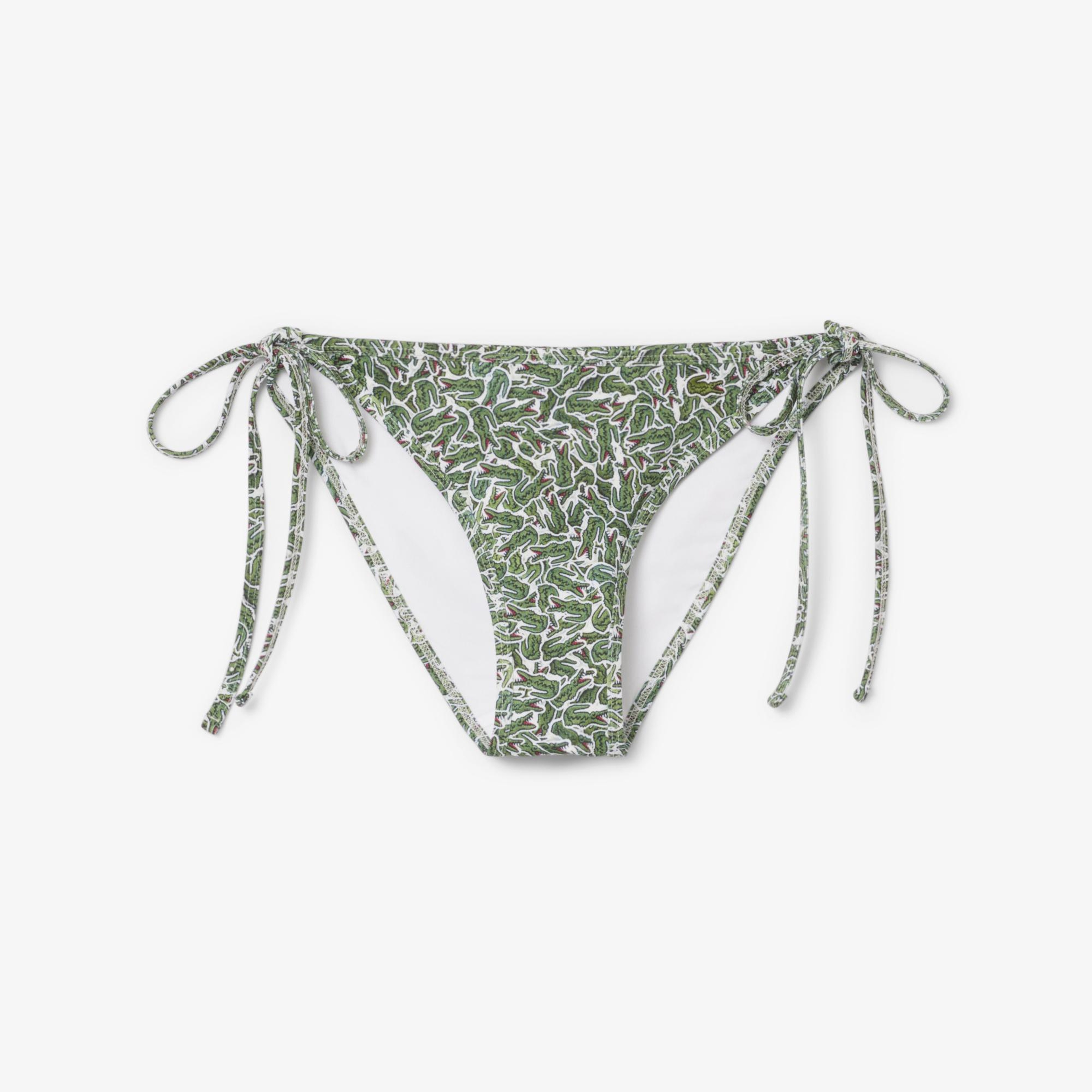 Kadın Baskılı Yeşil Bikini Altı