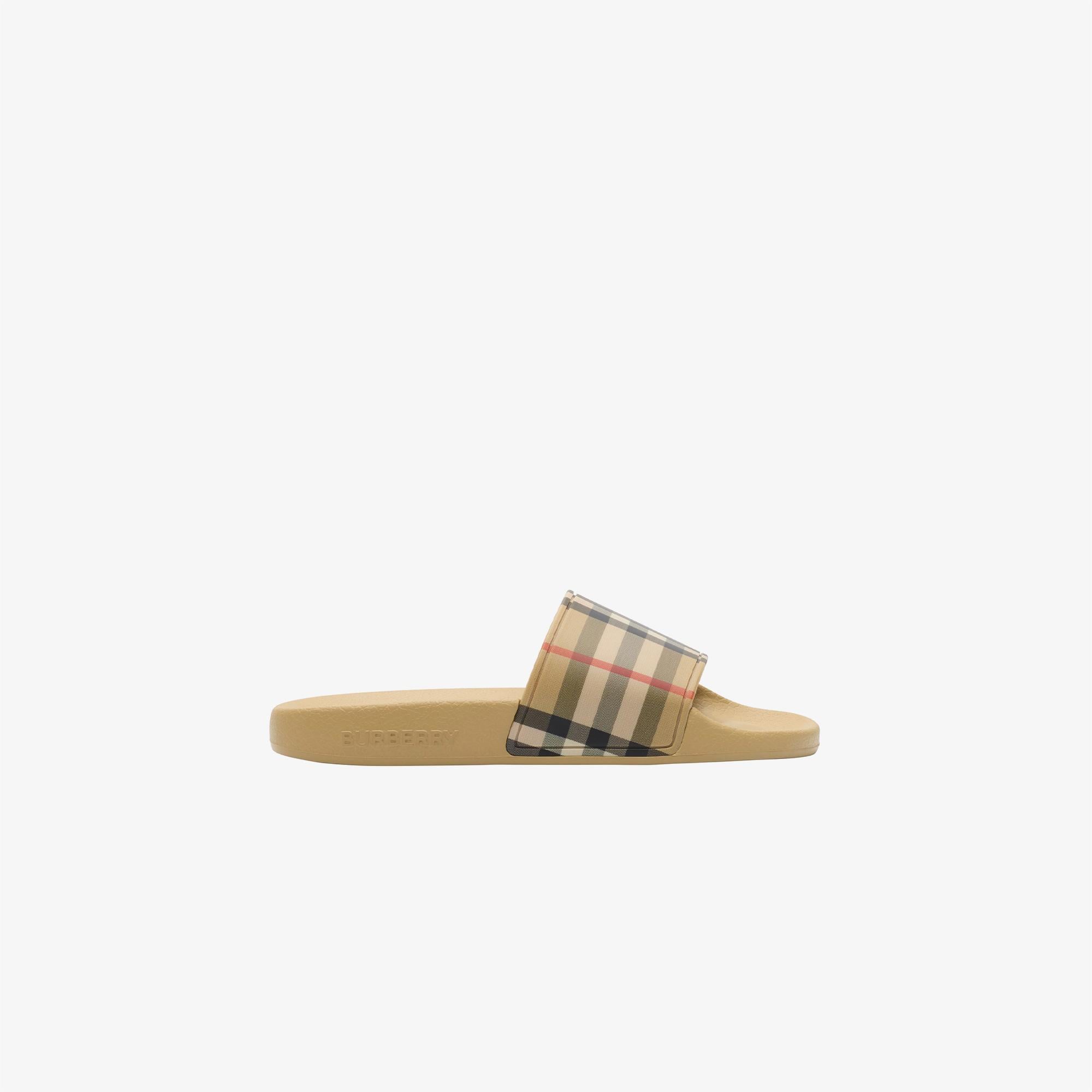 Burberry Check Çocuk Bej Terlik