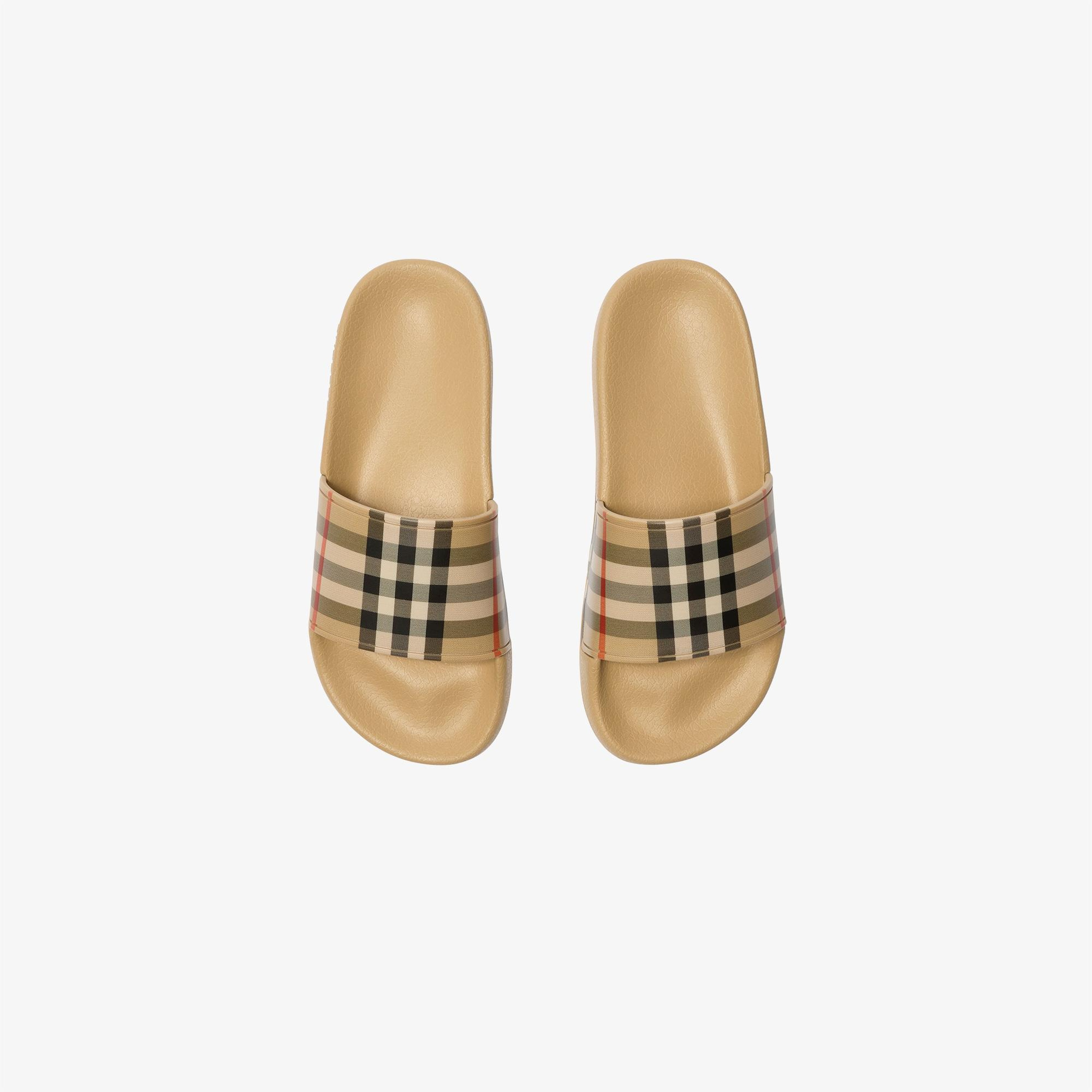 Burberry Check Çocuk Bej Terlik