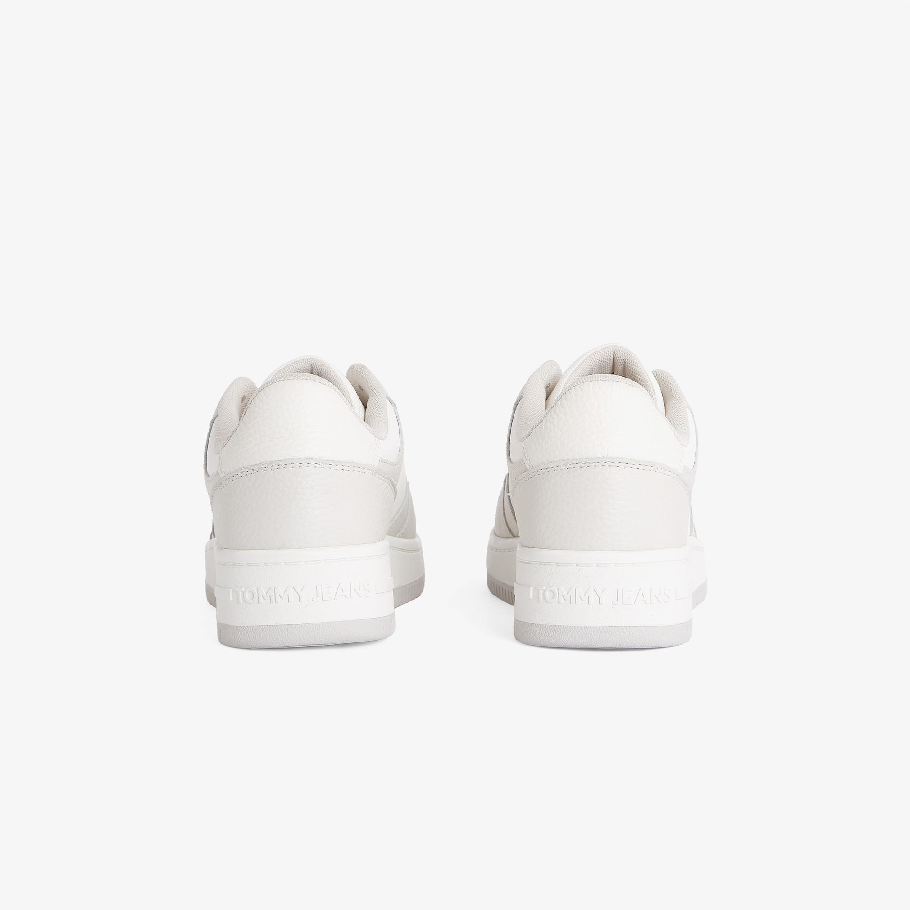 Tommy Hilfiger Retro Basket Cupsole Tumble Erkek Beyaz Sneaker