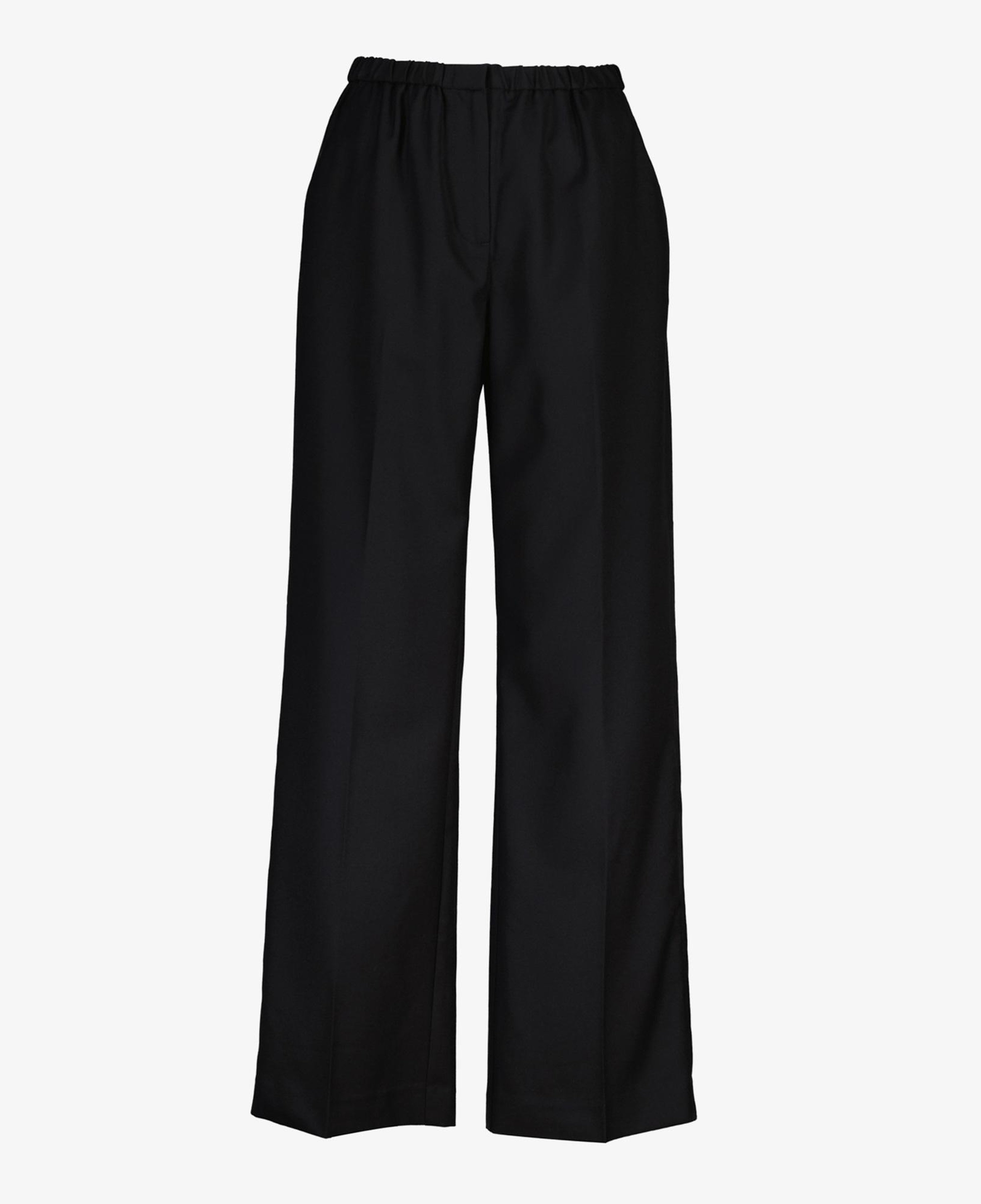 GANT Kadın Siyah Relaxed Fit Yün Pantolon