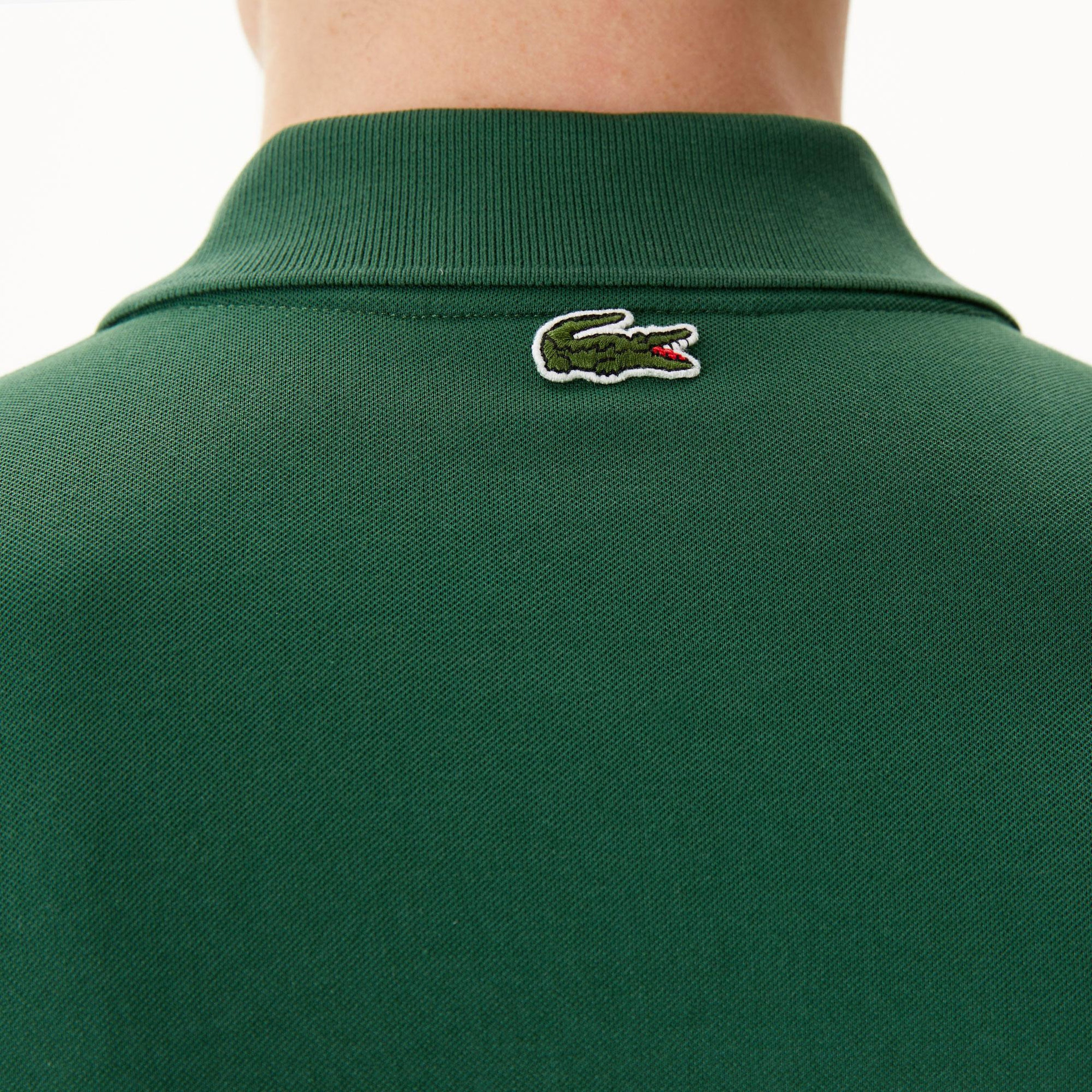 Erkek Regular Fit Baskılı Yeşil Polo