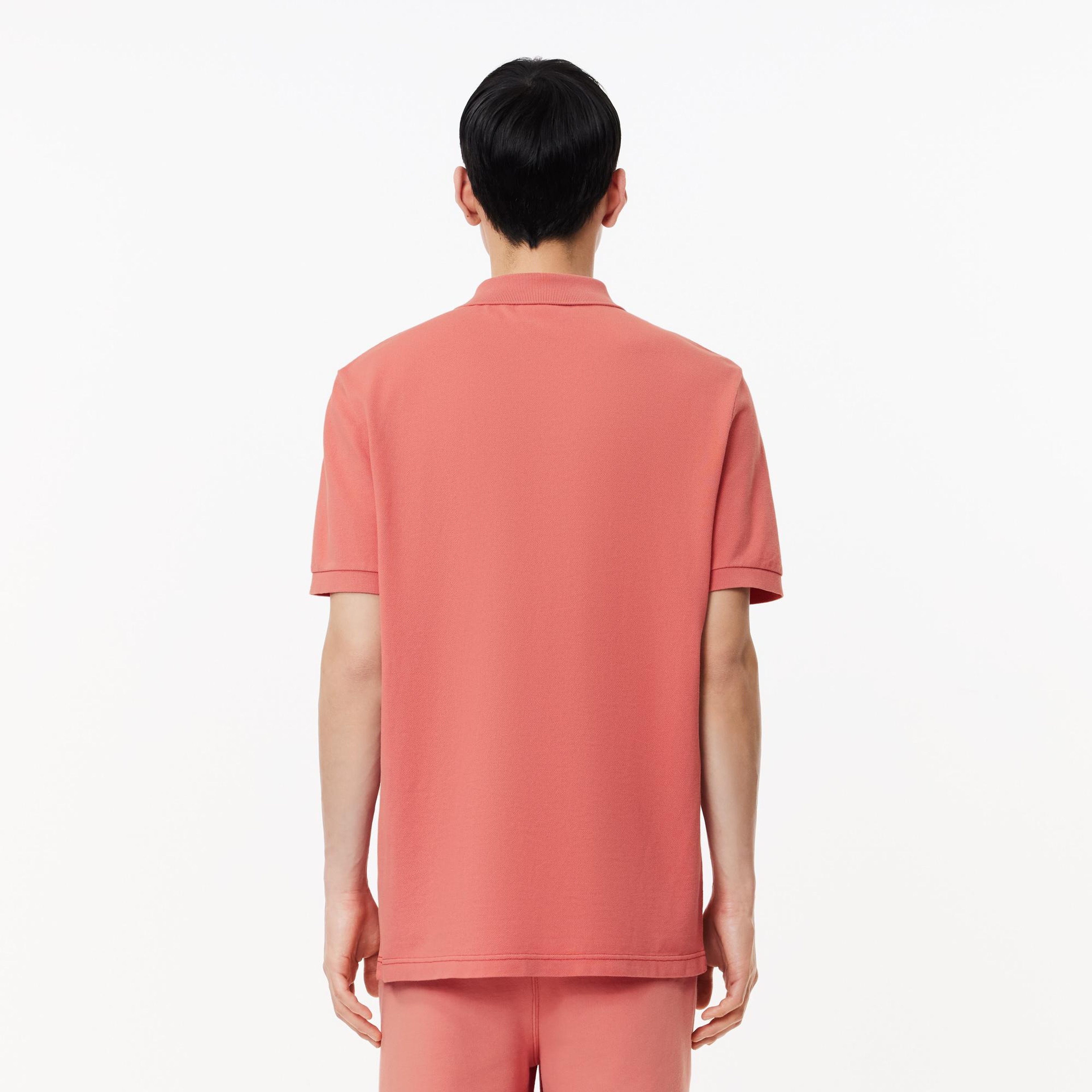 Erkek Regular Fit Baskılı Kırmızı Polo