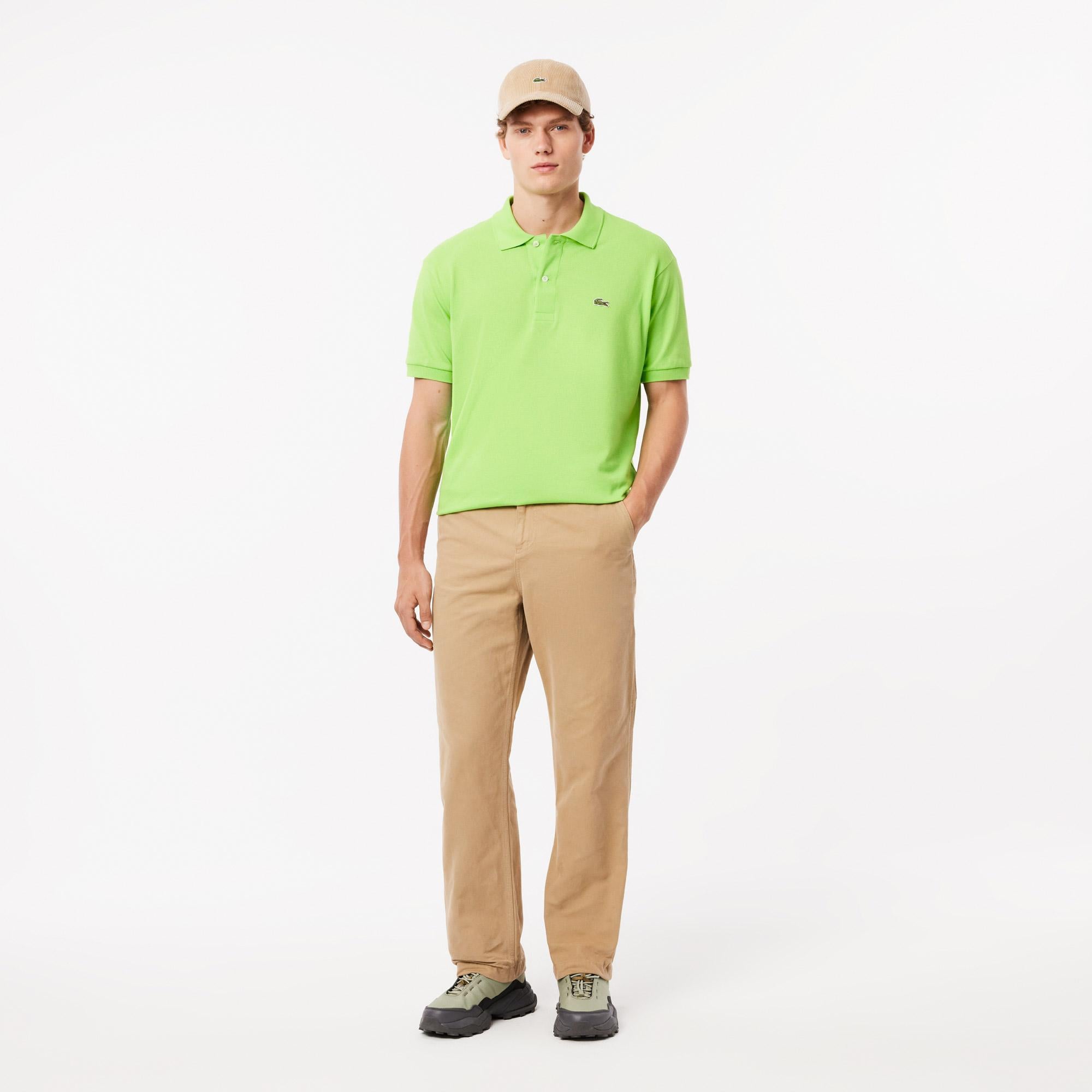 Erkek Relaxed Fit Chino Bej Pantolon
