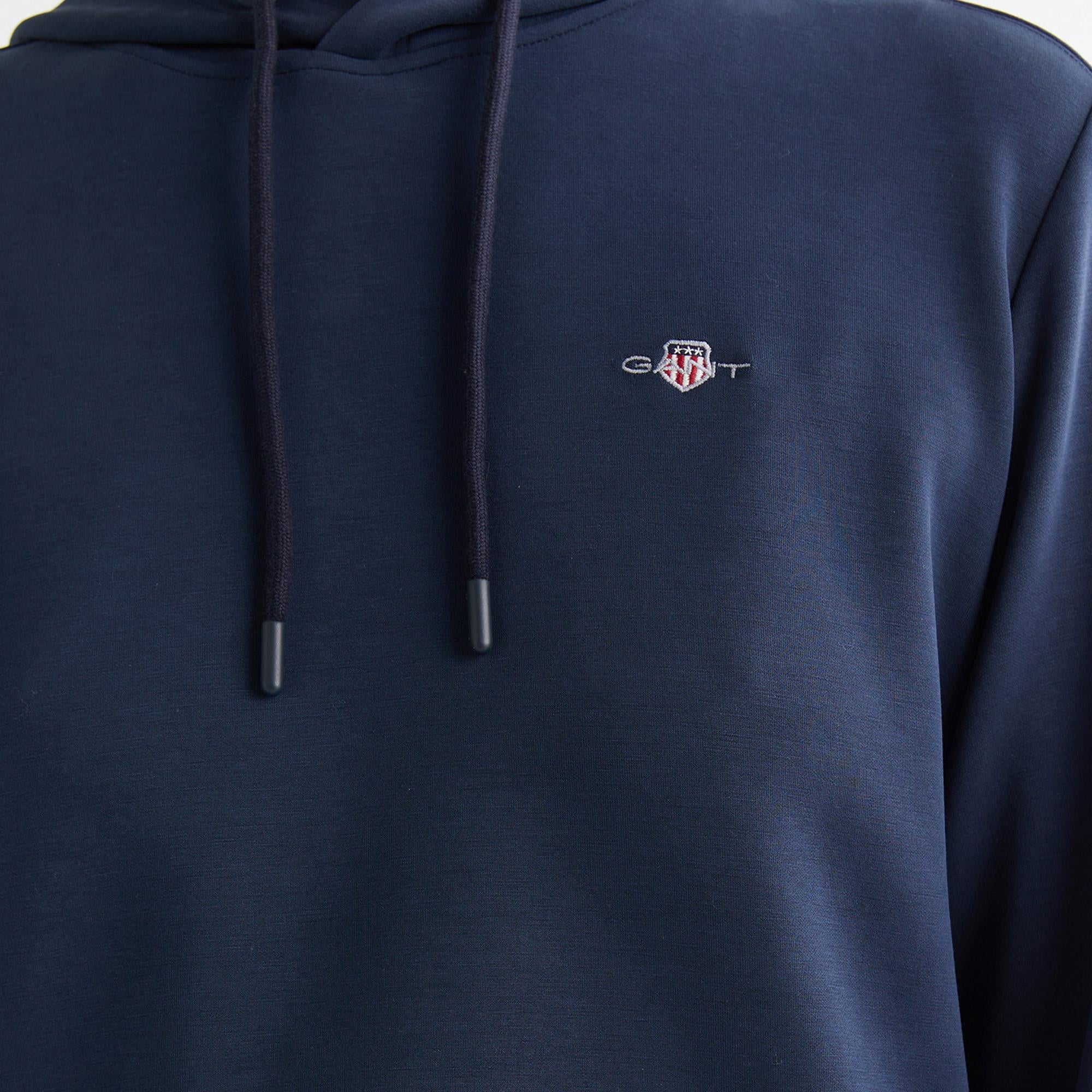 GANT Kadın Lacivert Regular Fit Kapüşonlu Sweatshirt