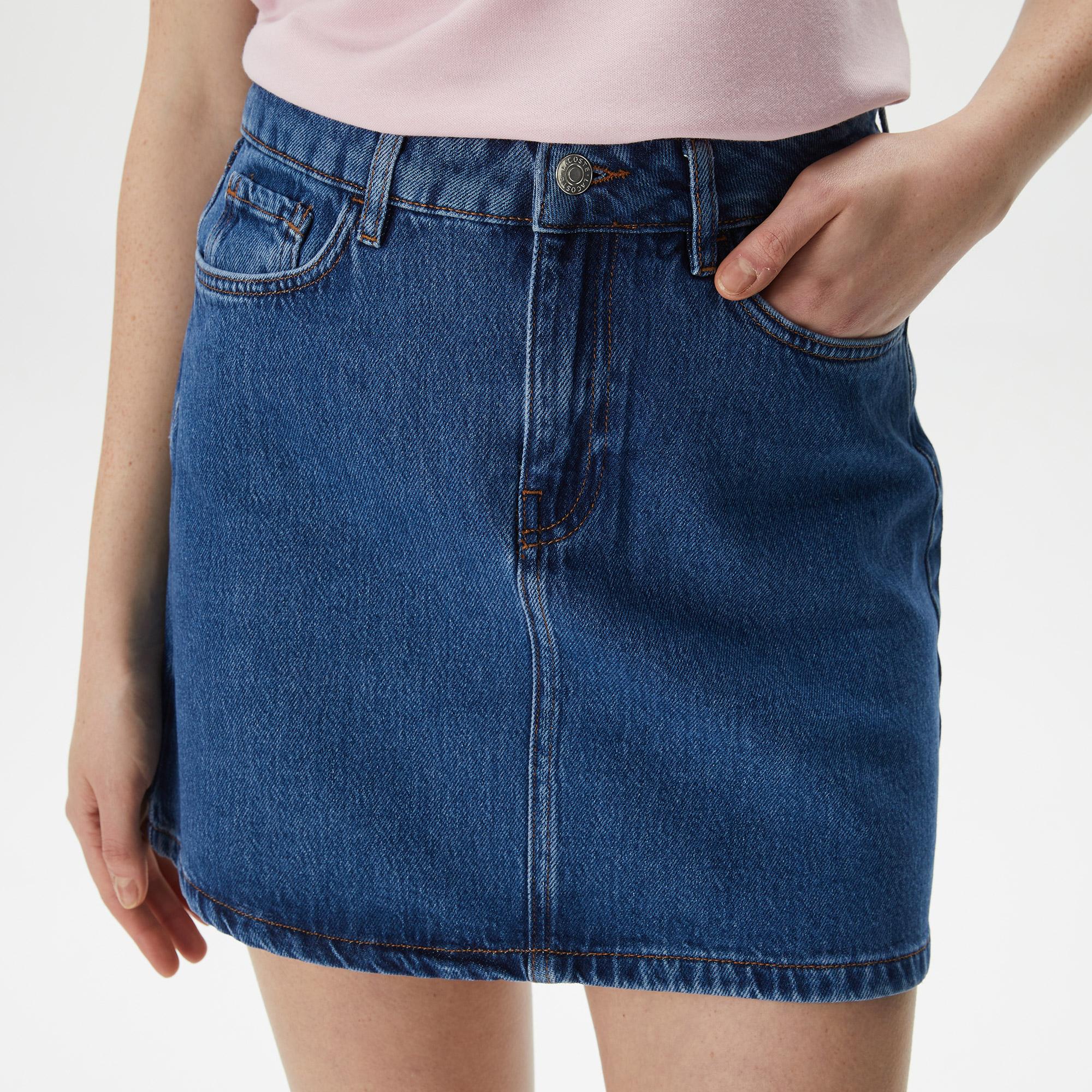 Kadın Denim Mavi Etek